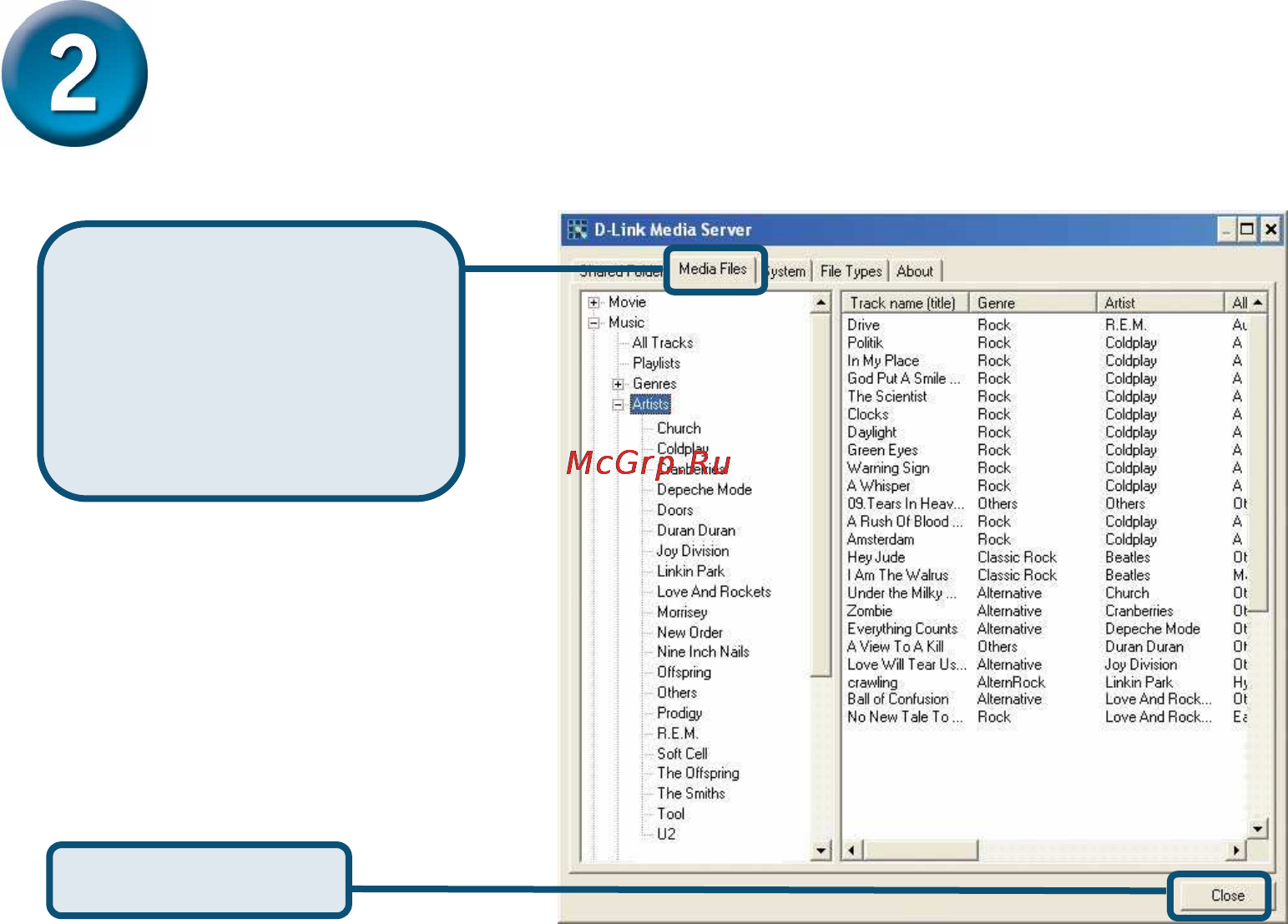 D-Link DSM-320RD [7/21] Media server продолжение