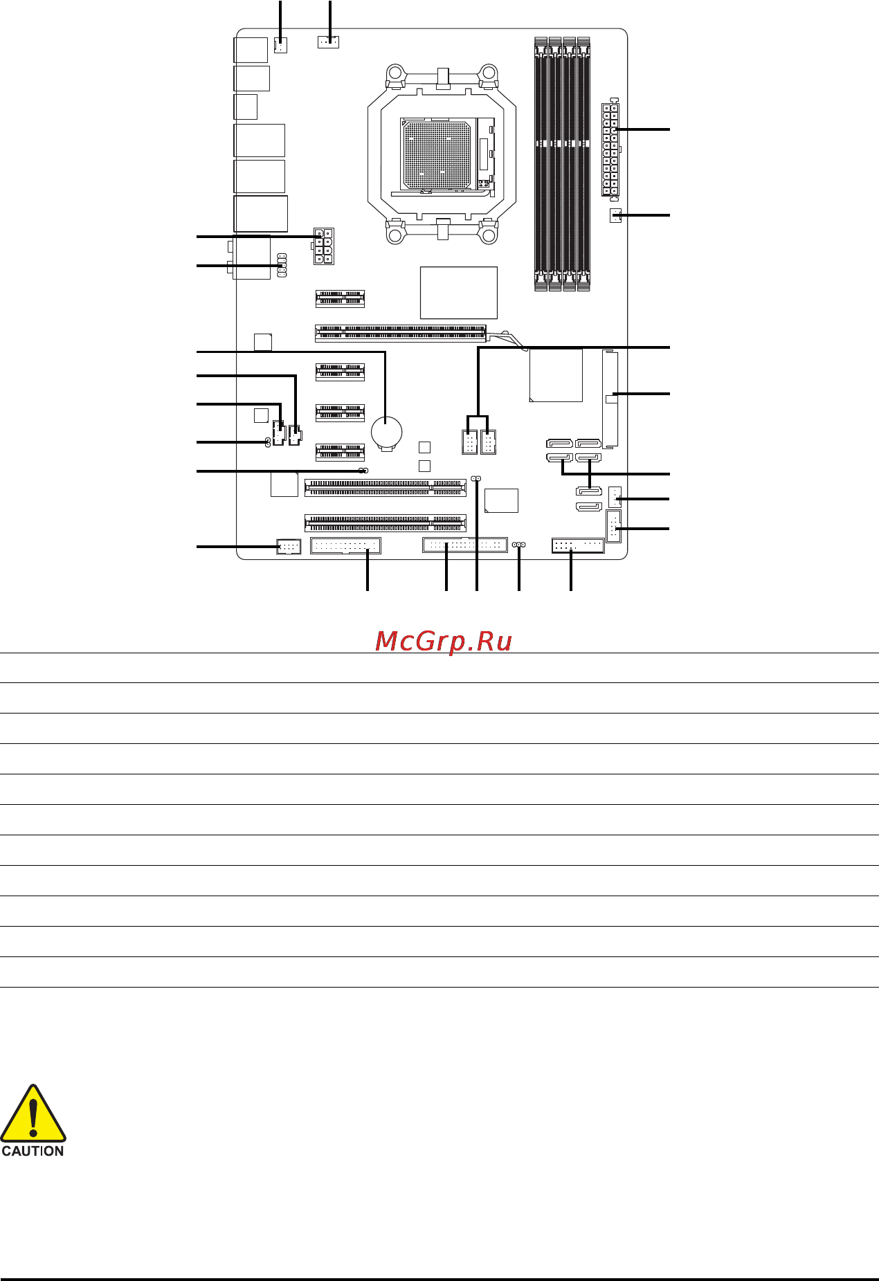 Gigabyte GA-MA770T-UD3 (rev.1.3) [21/100] 7 internal connectors