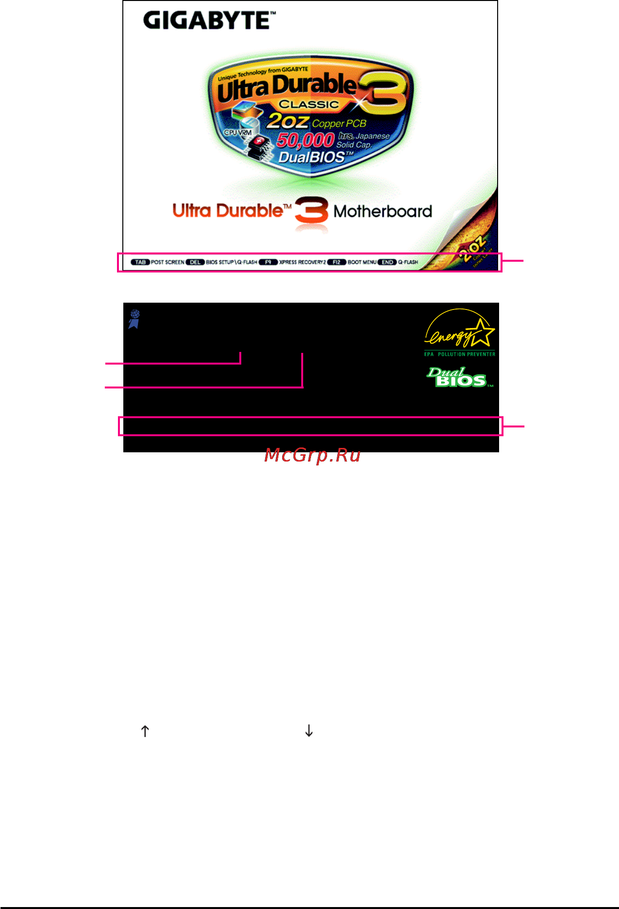 Gigabyte GA-MA770T-UD3 (rev.1.3) [34/100] 1 startup screen