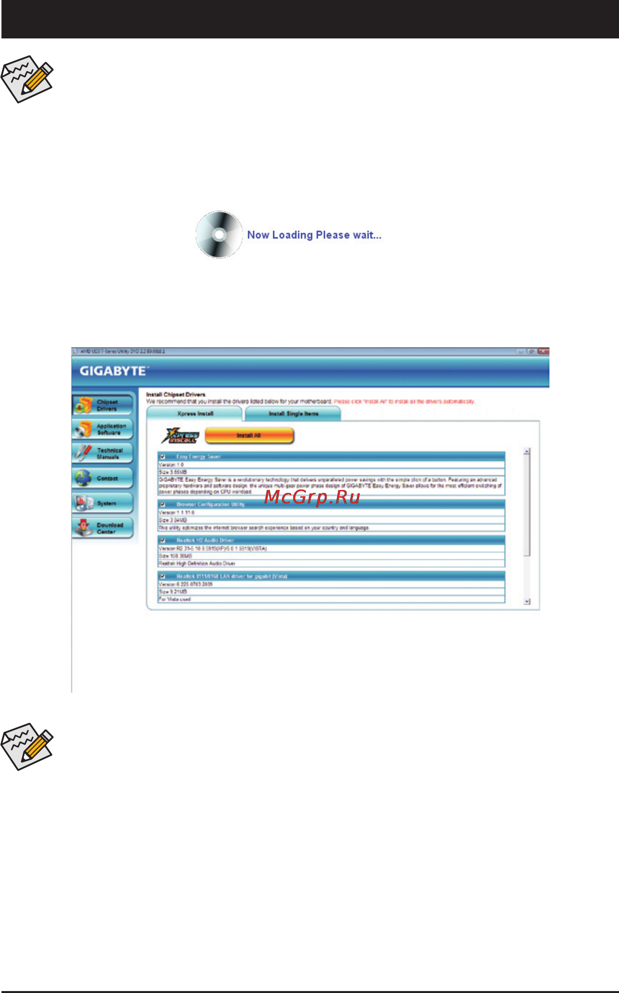 Gigabyte GA-MA770T-ES3 (rev.1.3) [55/100] Chapter 3 drivers installation