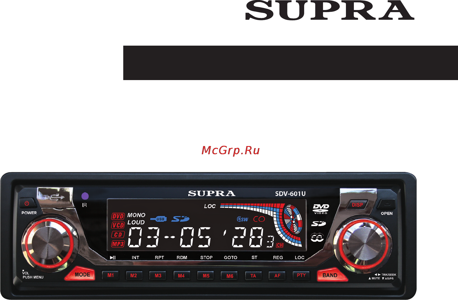 Supra SDV-601 U Инструкция по эксплуатации онлайн