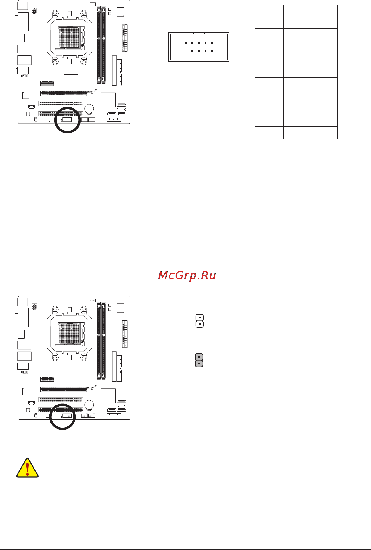 Gigabyte GA-MA74GMT-S2 (rev.1.4) [28/100] Com serial port header