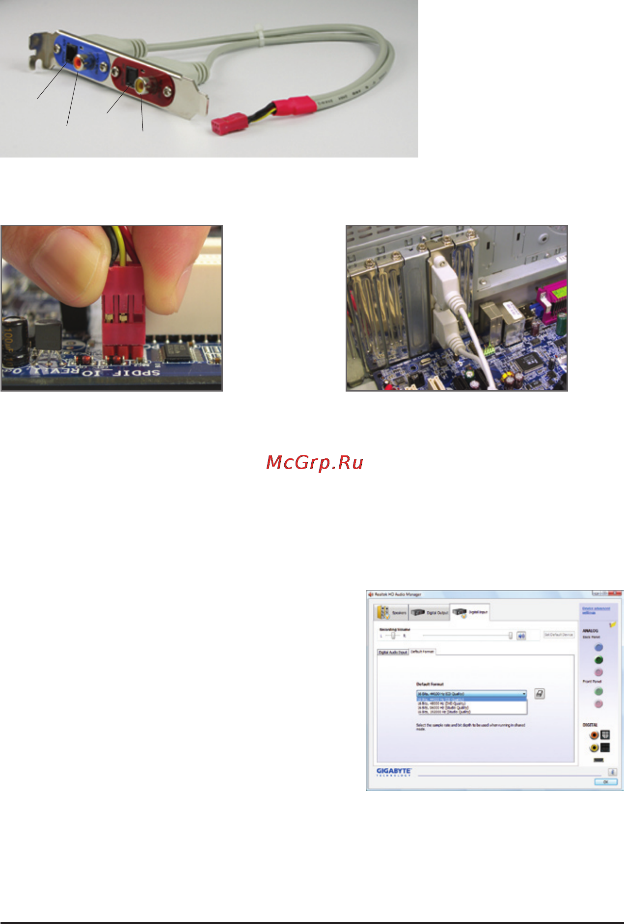Gigabyte GA-MA74GMT-S2 (rev.1.4) [86/100] A installing the s pdif in and out cable
