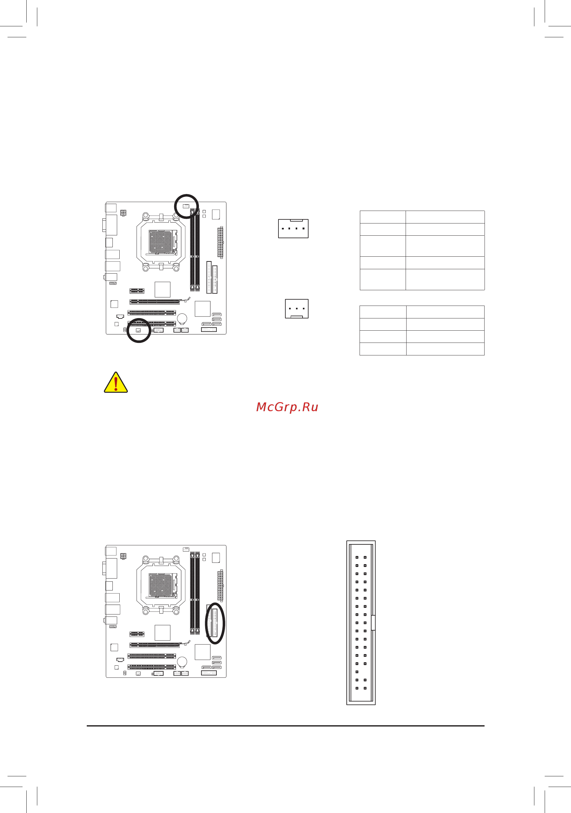 Gigabyte GA-MA74GM-S2H (rev.4.1) [17/25] 4 cpu_fan sys_fan разъемывентиляторов