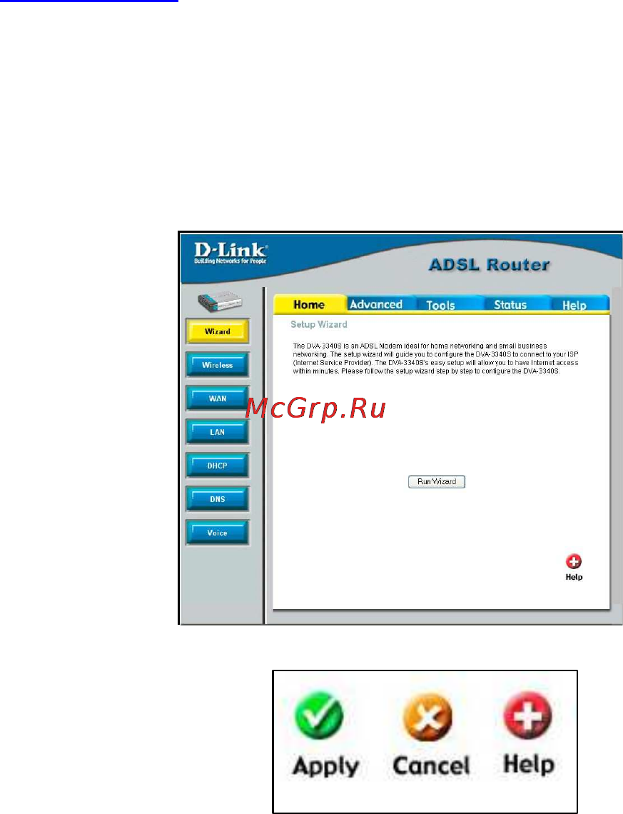 D-Link DVA-G3340S [9/78] Using the configuration menu