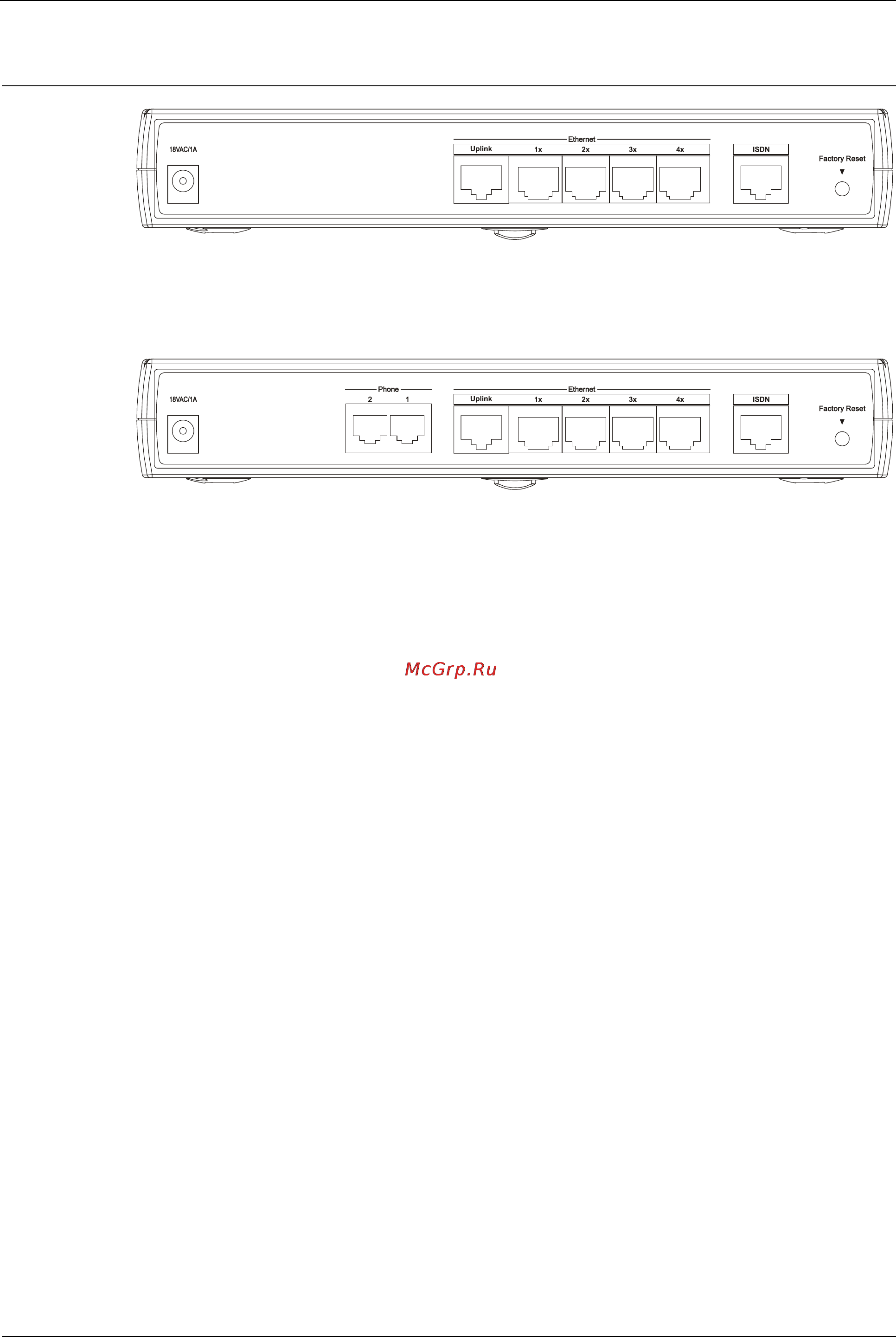 D-Link DI-304 [19/105] The di 304 di 304m rear panel