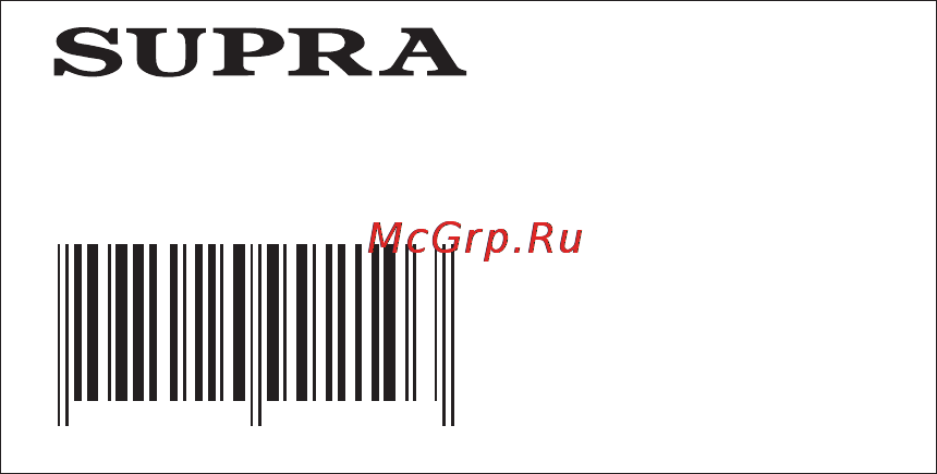 Supra AK-ISO Инструкция по эксплуатации онлайн