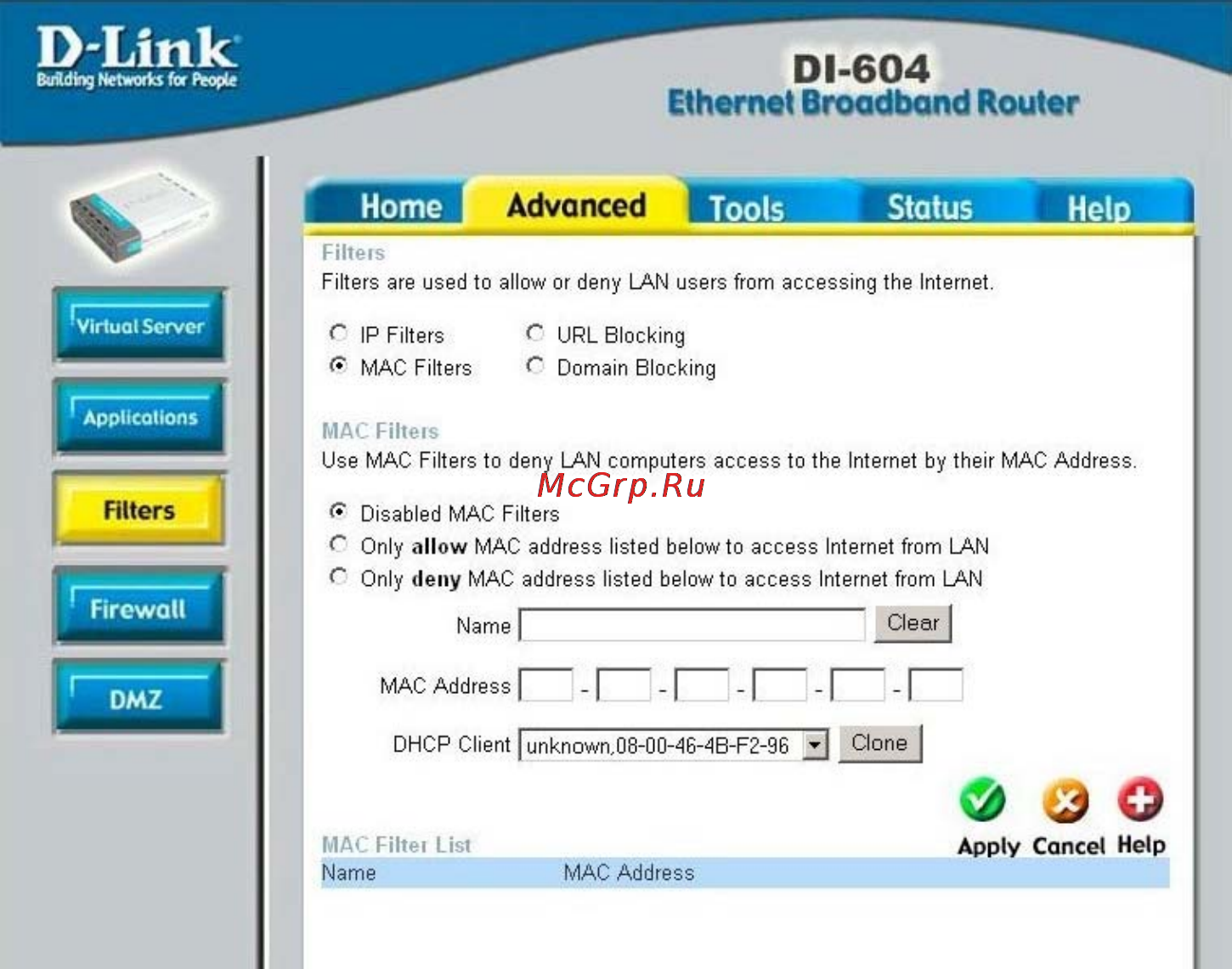 D-Link DI-604 Инструкция по эксплуатации онлайн [26/79] 41928