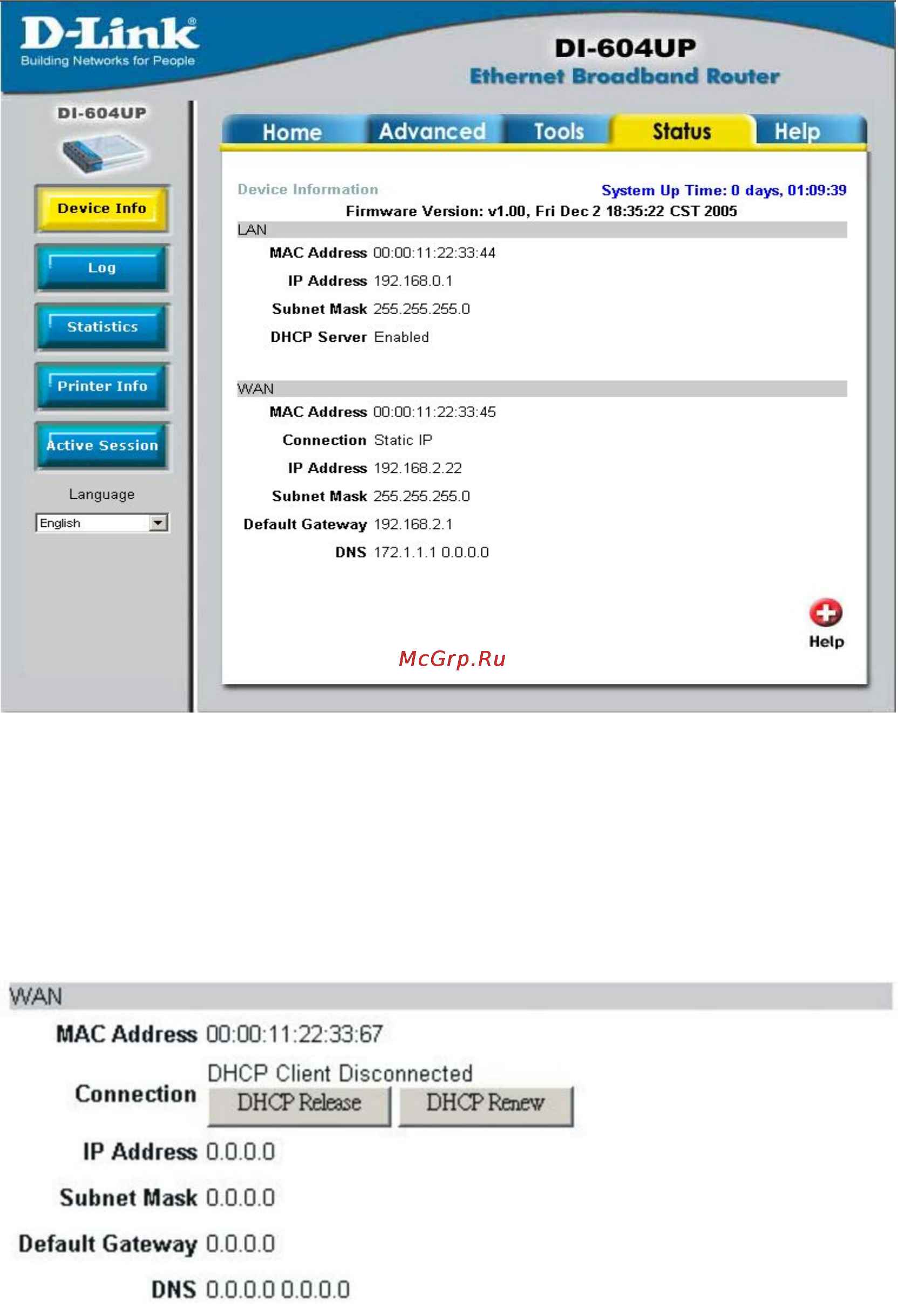 D-Link DI-604UP [45/61] Device information