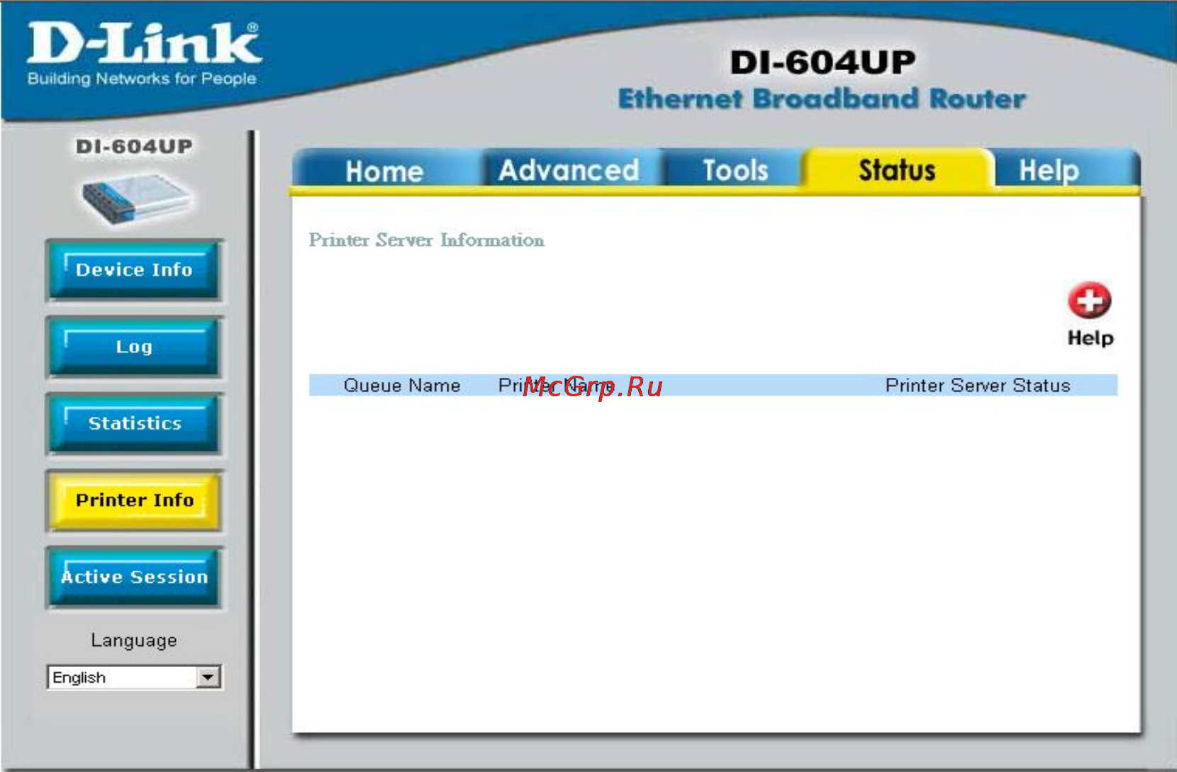D-Link DI-604UP [48/61] Printer info