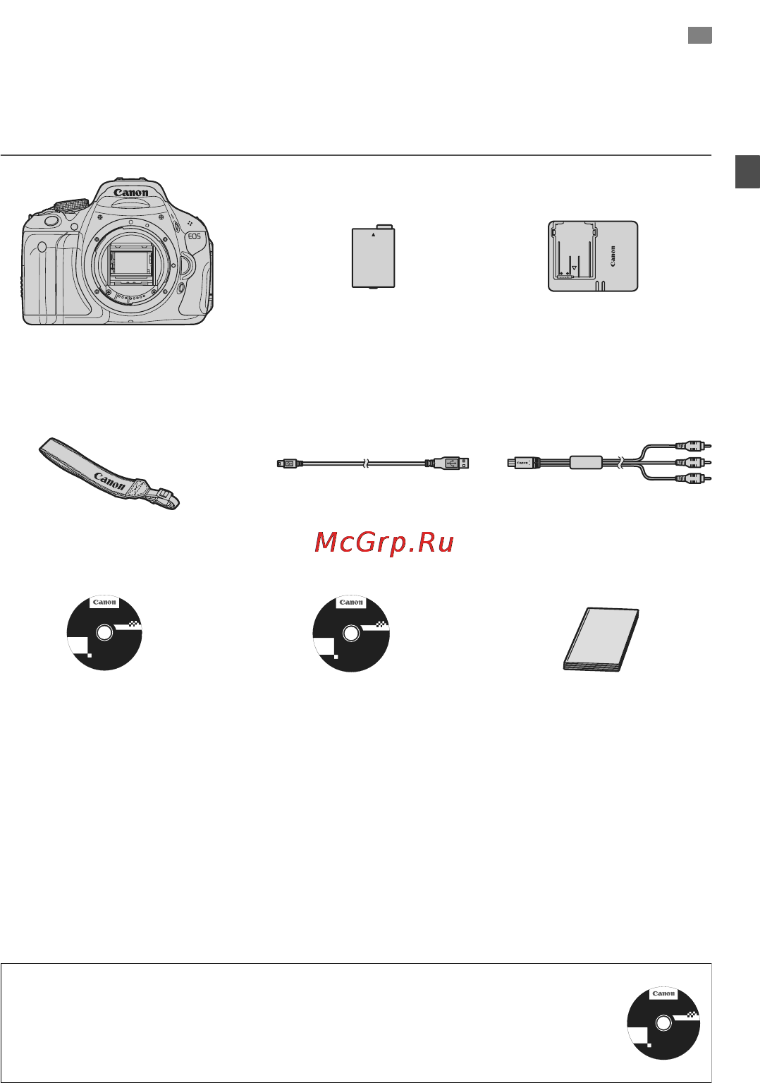 Canon EOS 600D KIT EF-S 18-135 [3/328] Контрольный список комплекта поставки