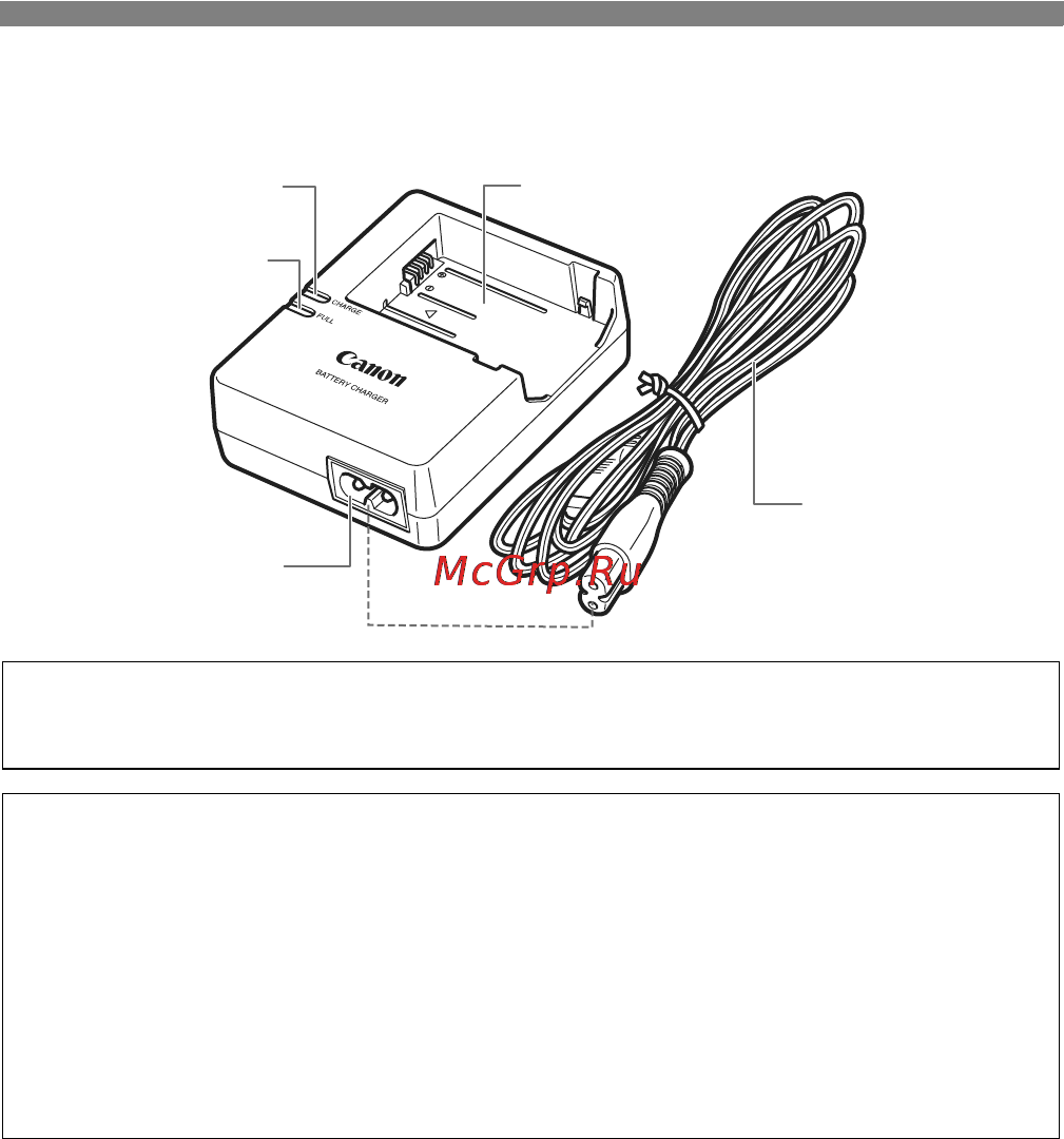Canon EOS 600D EF-S kit 18-55IS II [24/328] Данный блок питания должен быть установлен в правильной ориентации вертикально или на полу