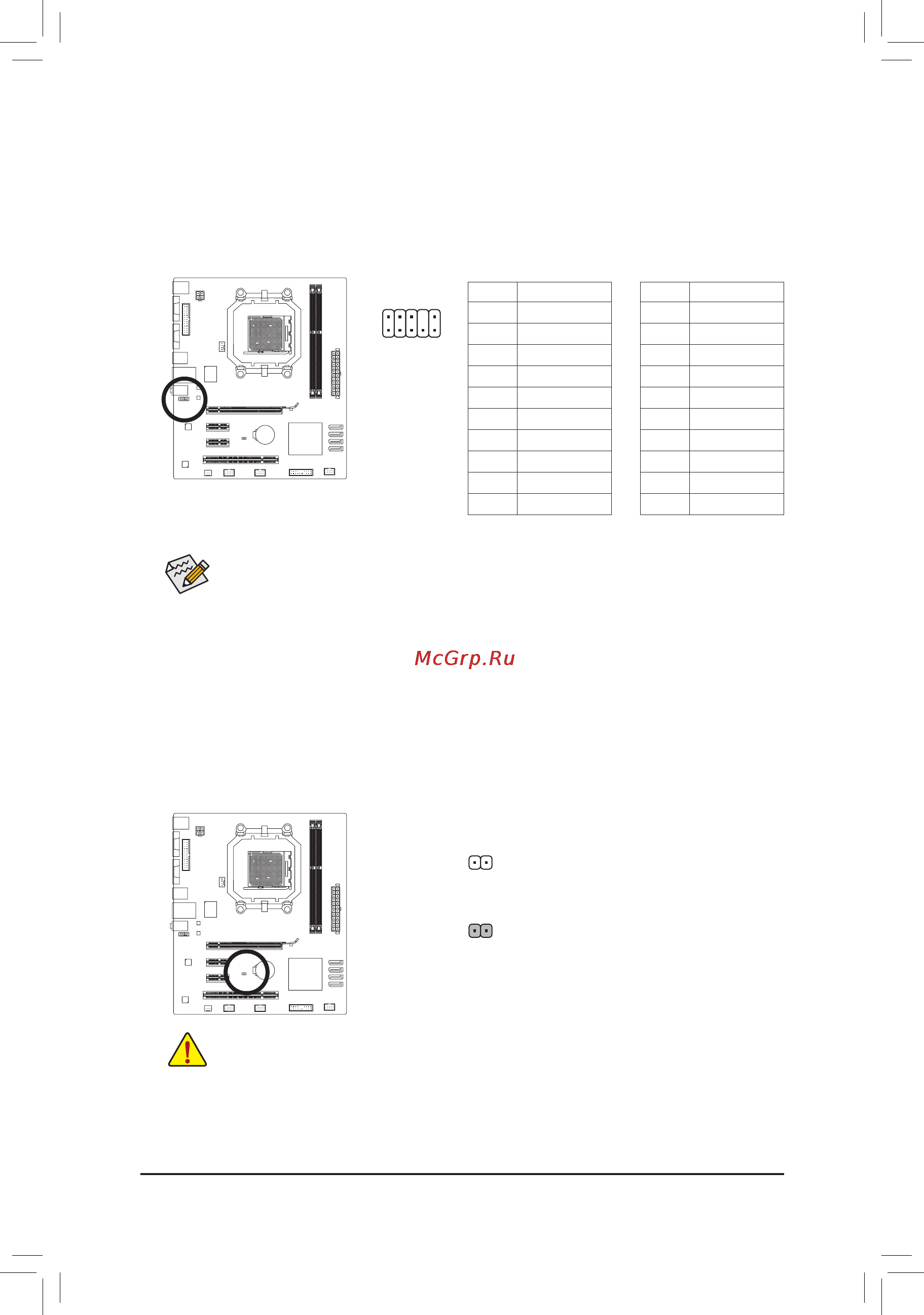 Gigabyte GA-M68MT-S2P (rev.3.1) [18/40] Clr_cmos clearing cmos jumper