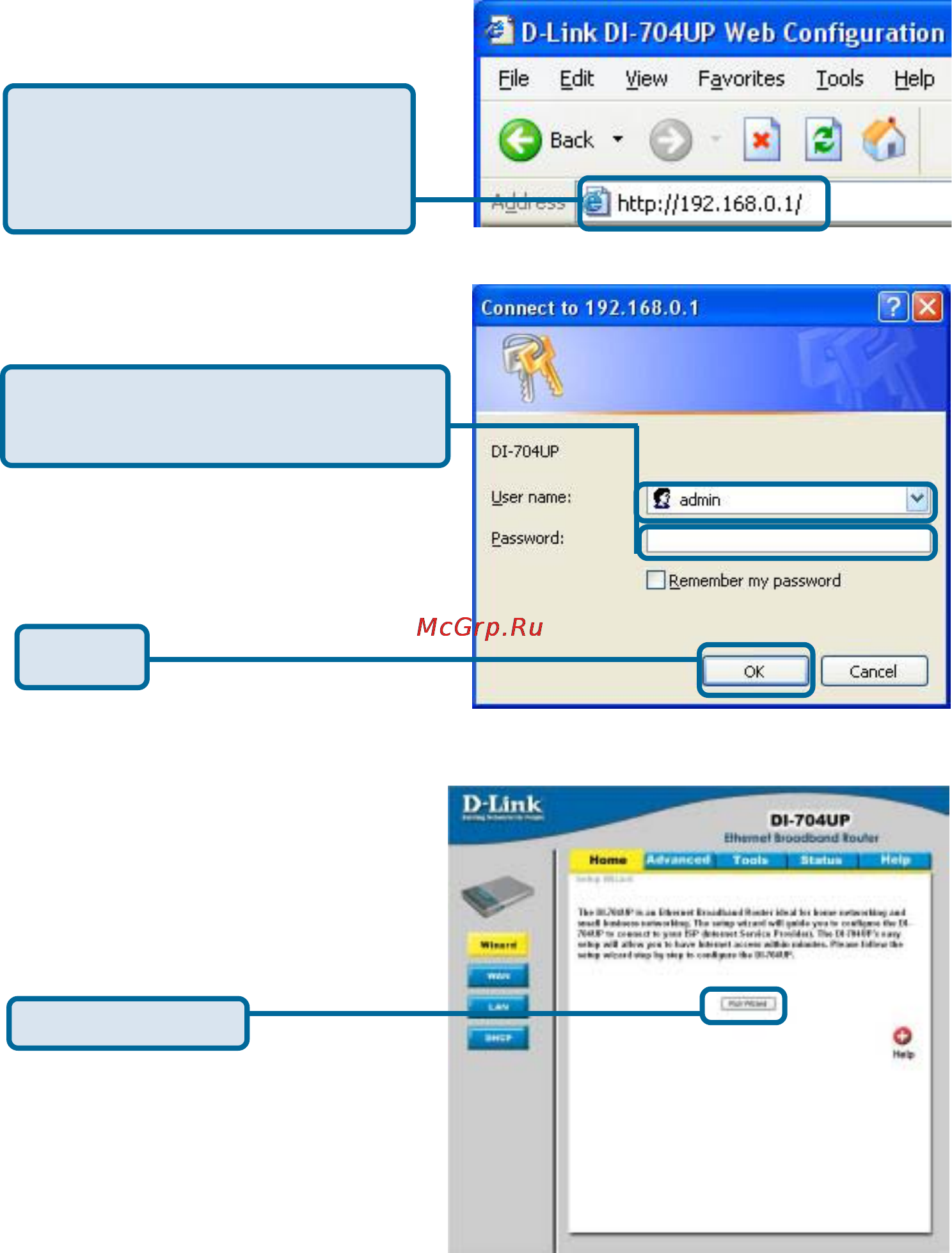 D-Link DI-704UP [12/108] Using the setup wizard