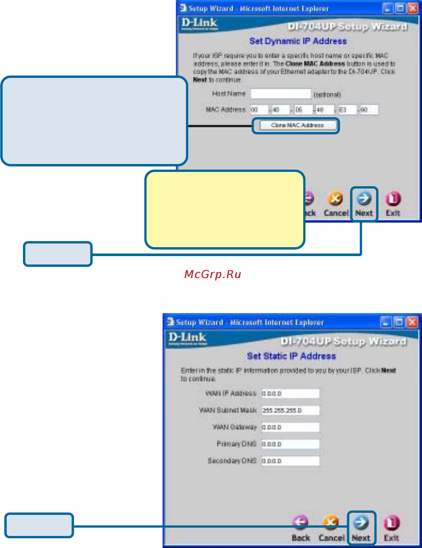 D-Link DI-704UP [15/108] Using the setup wizard continued