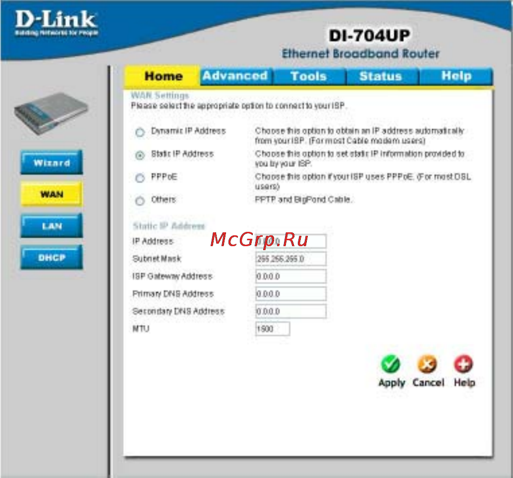 D-Link DI-704UP [21/108] Isp gateway address