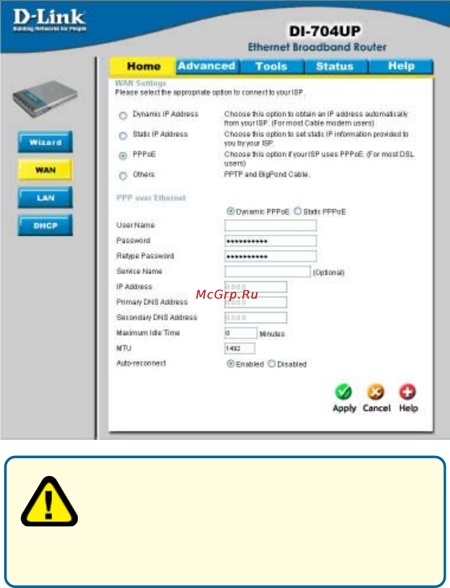 D-Link DI-704UP [22/108] Using the configuration menu continued