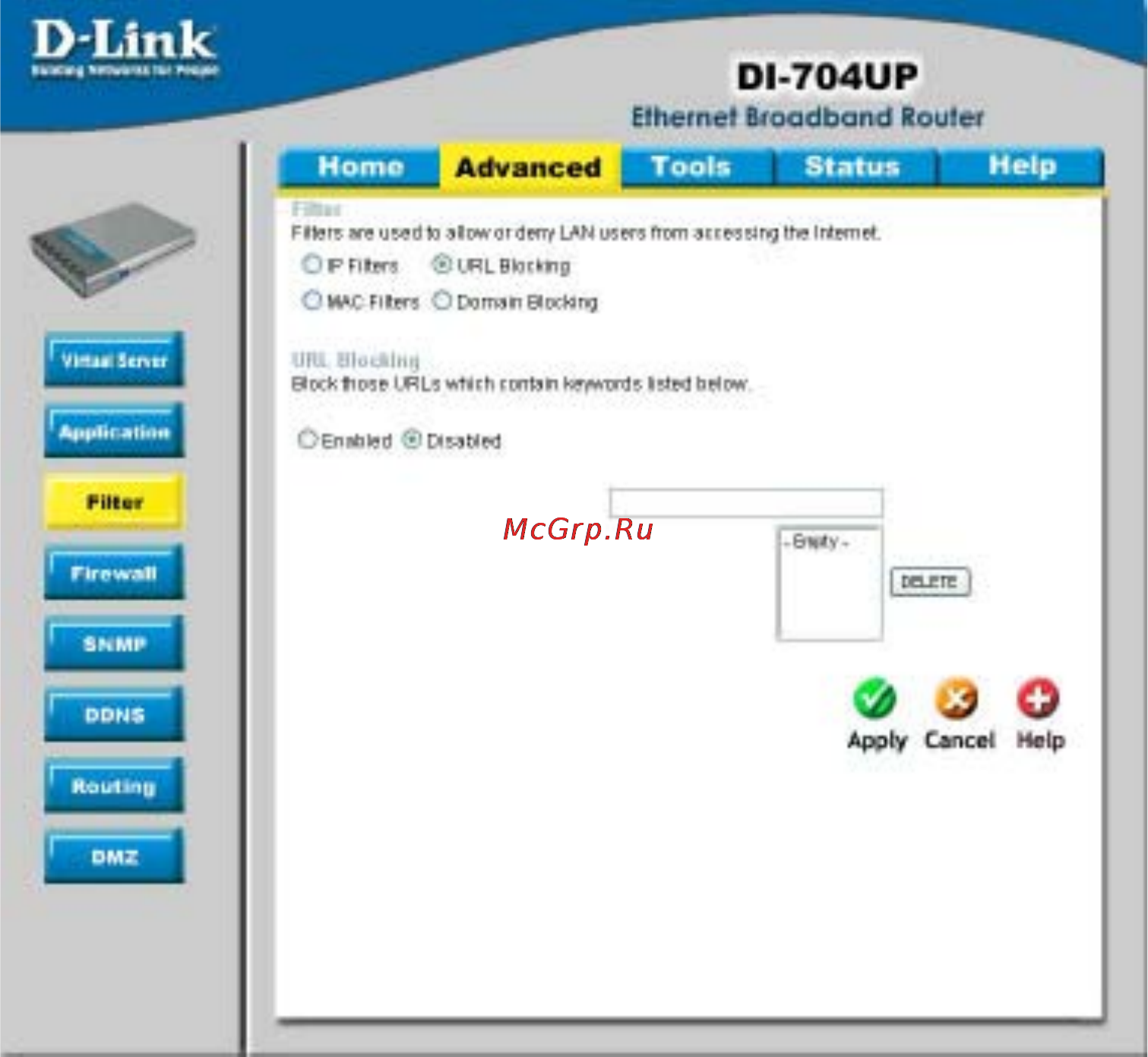 D-Link DI-704UP [39/108] Using the configuration menu continued
