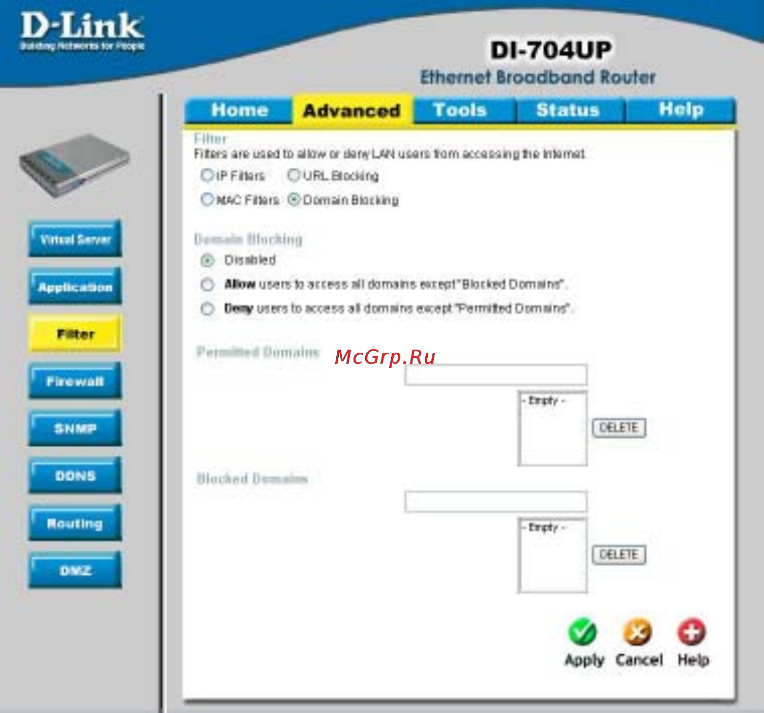 D-Link DI-704UP [40/108] Using the configuration menu continued