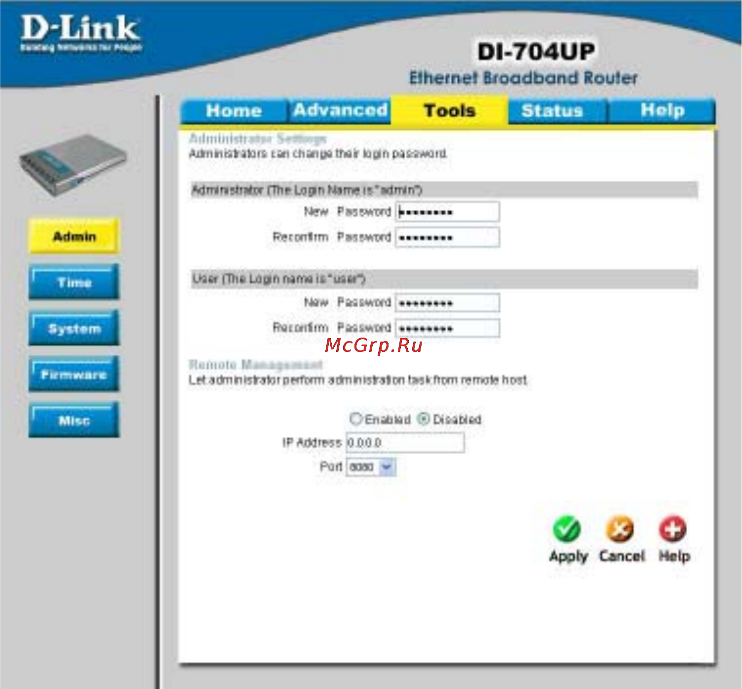 D-Link DI-704UP [47/108] Using the configuration menu continued