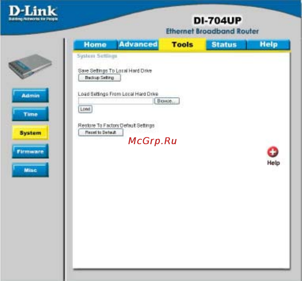 D-Link DI-704UP [49/108] Using the configuration menu continued