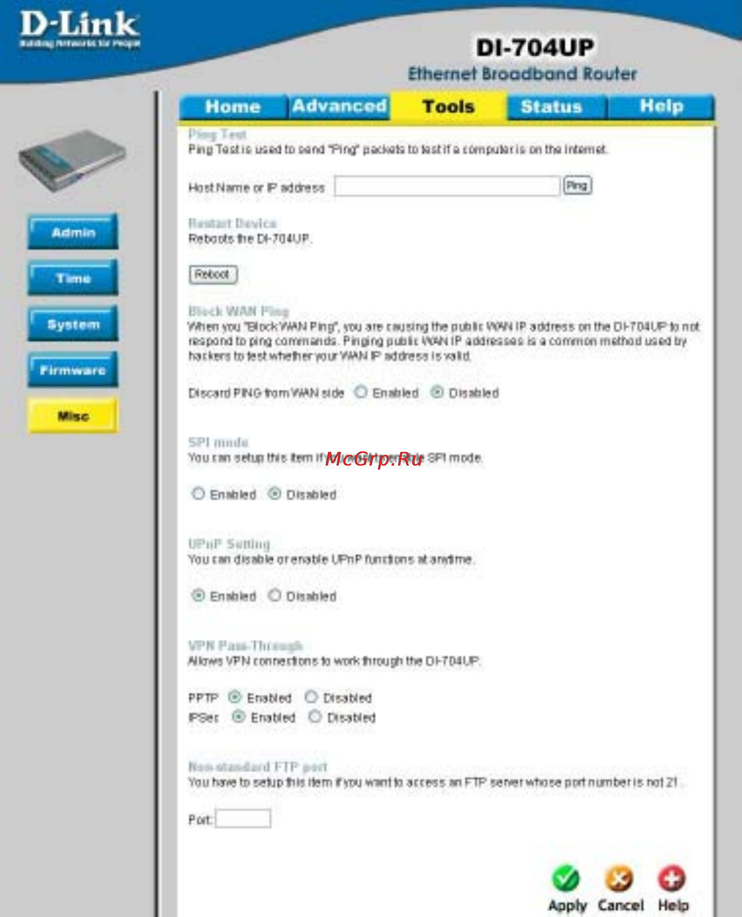 D-Link DI-704UP [51/108] Using the configuration menu continued