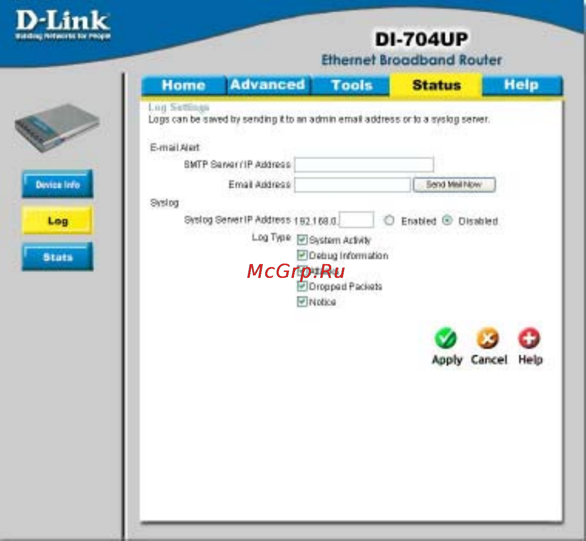 D-Link DI-704UP [56/108] Using the configuration menu continued