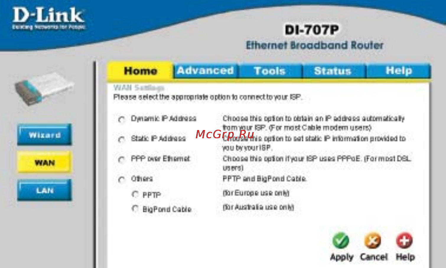 D-Link DI-707P [12/74] Using the configuration menu