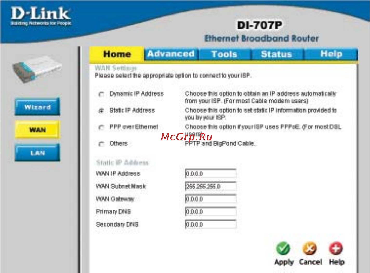 D-Link DI-707P [14/74] Using the configuration menu