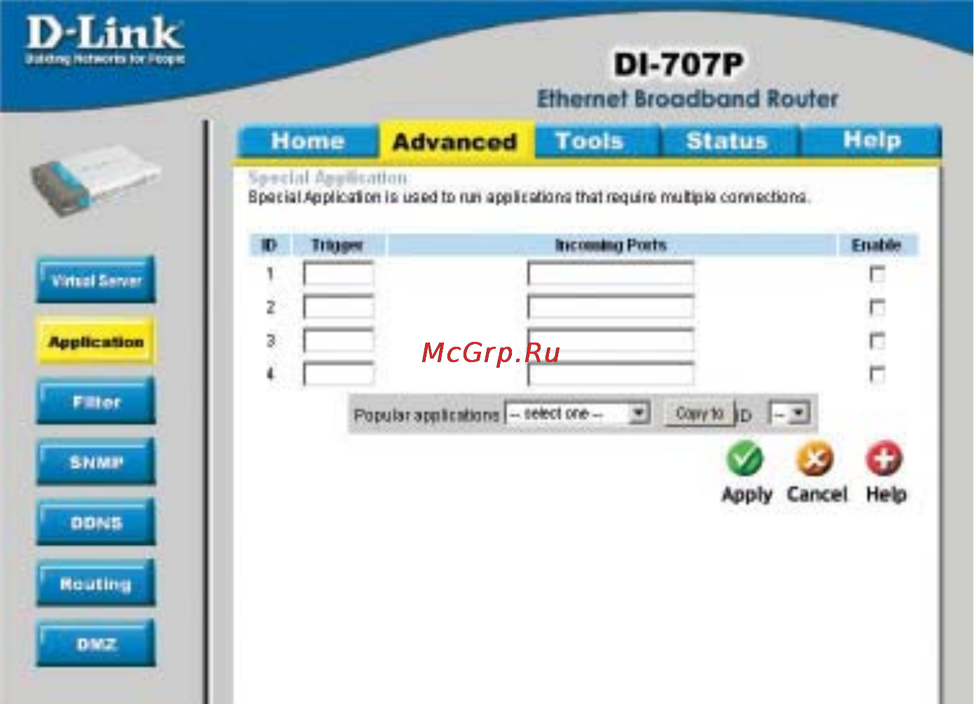 D-Link DI-707P [20/74] Using the configuration menu