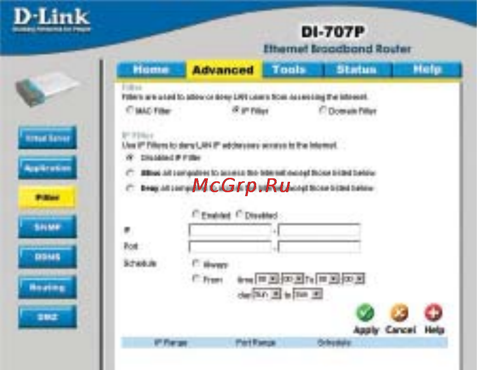 D-Link DI-707P [22/74] Using the configuration menu