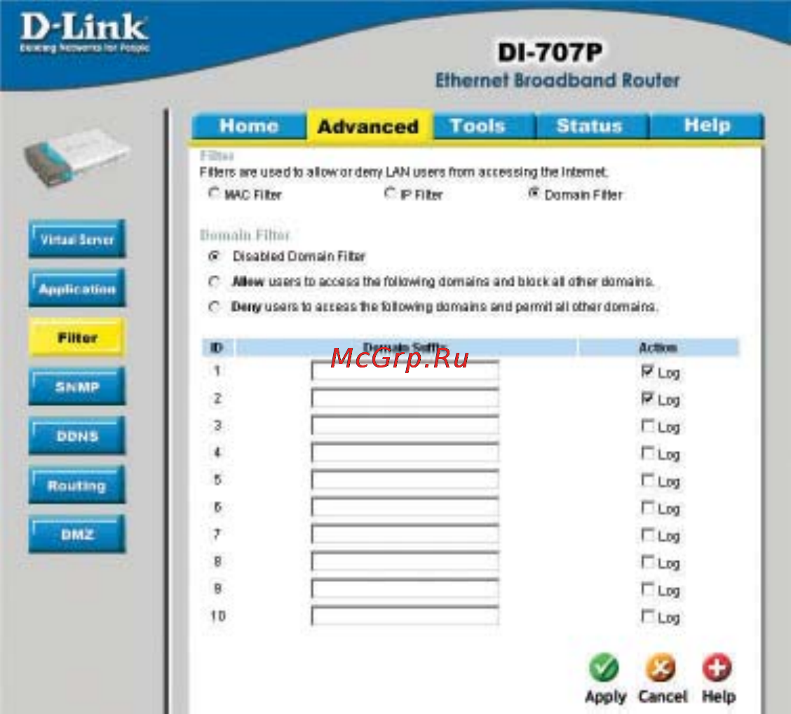 D-Link DI-707P [23/74] Using the configuration menu