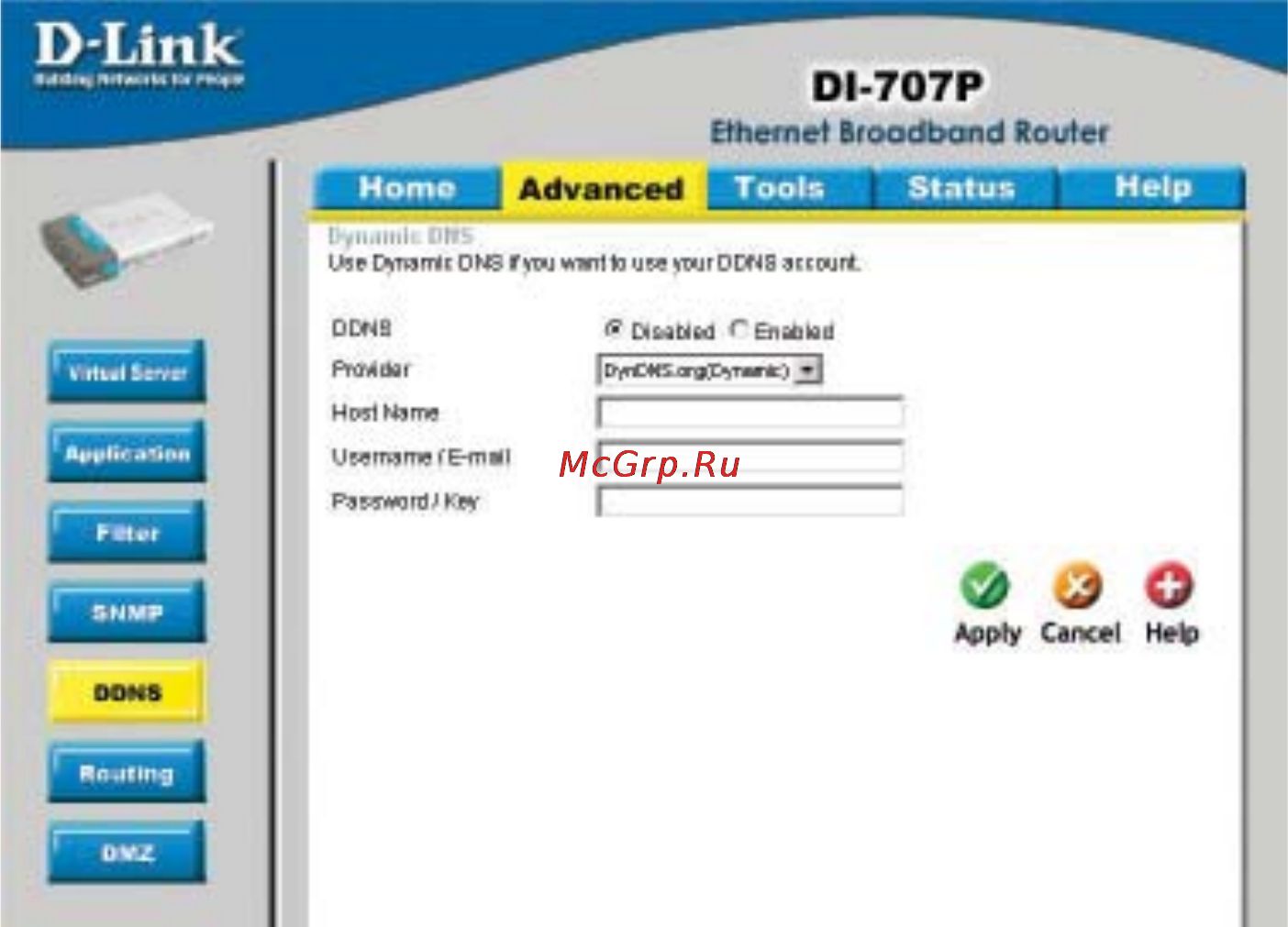 D-Link DI-707P [25/74] Using the configuration menu
