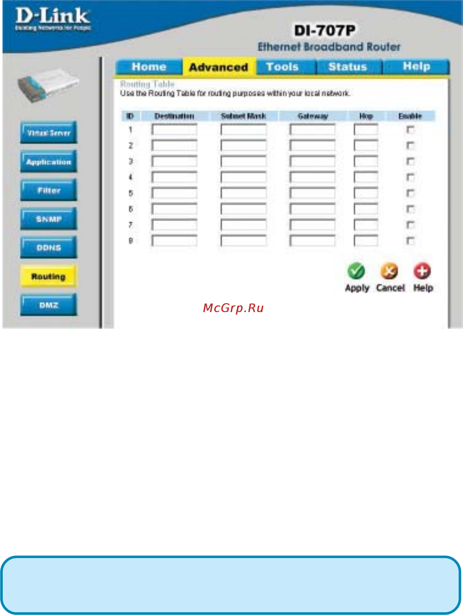 D-Link DI-707P [26/74] Using the configuration menu