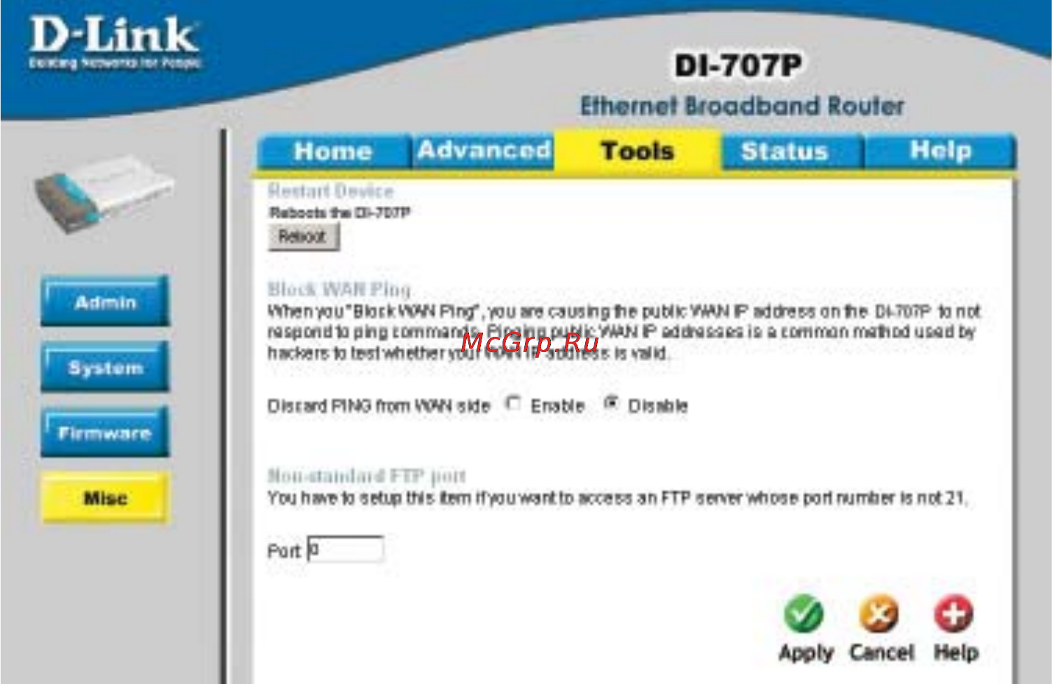 D-Link DI-707P [32/74] Using the configuration menu
