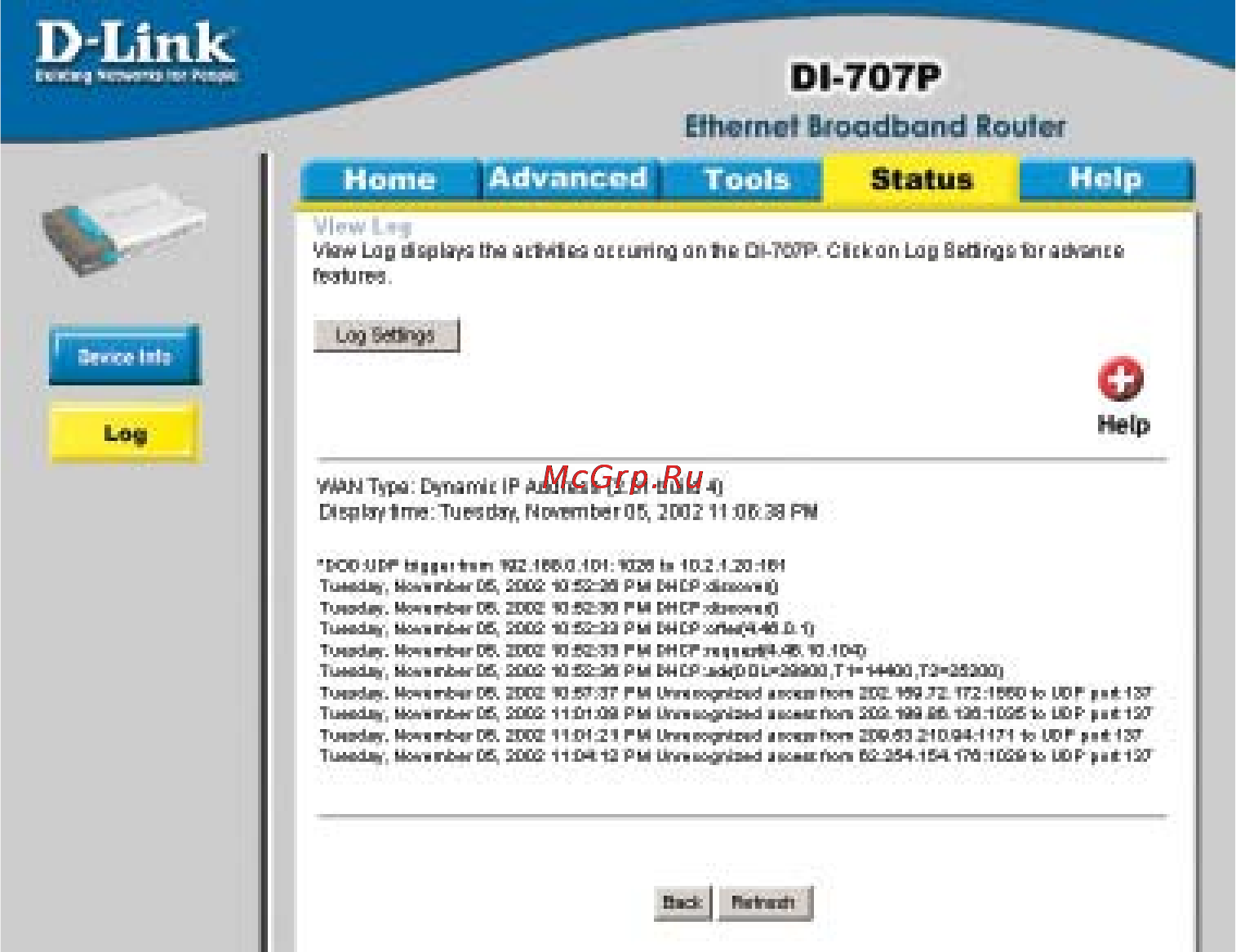 D-Link DI-707P [34/74] Using the configuration menu