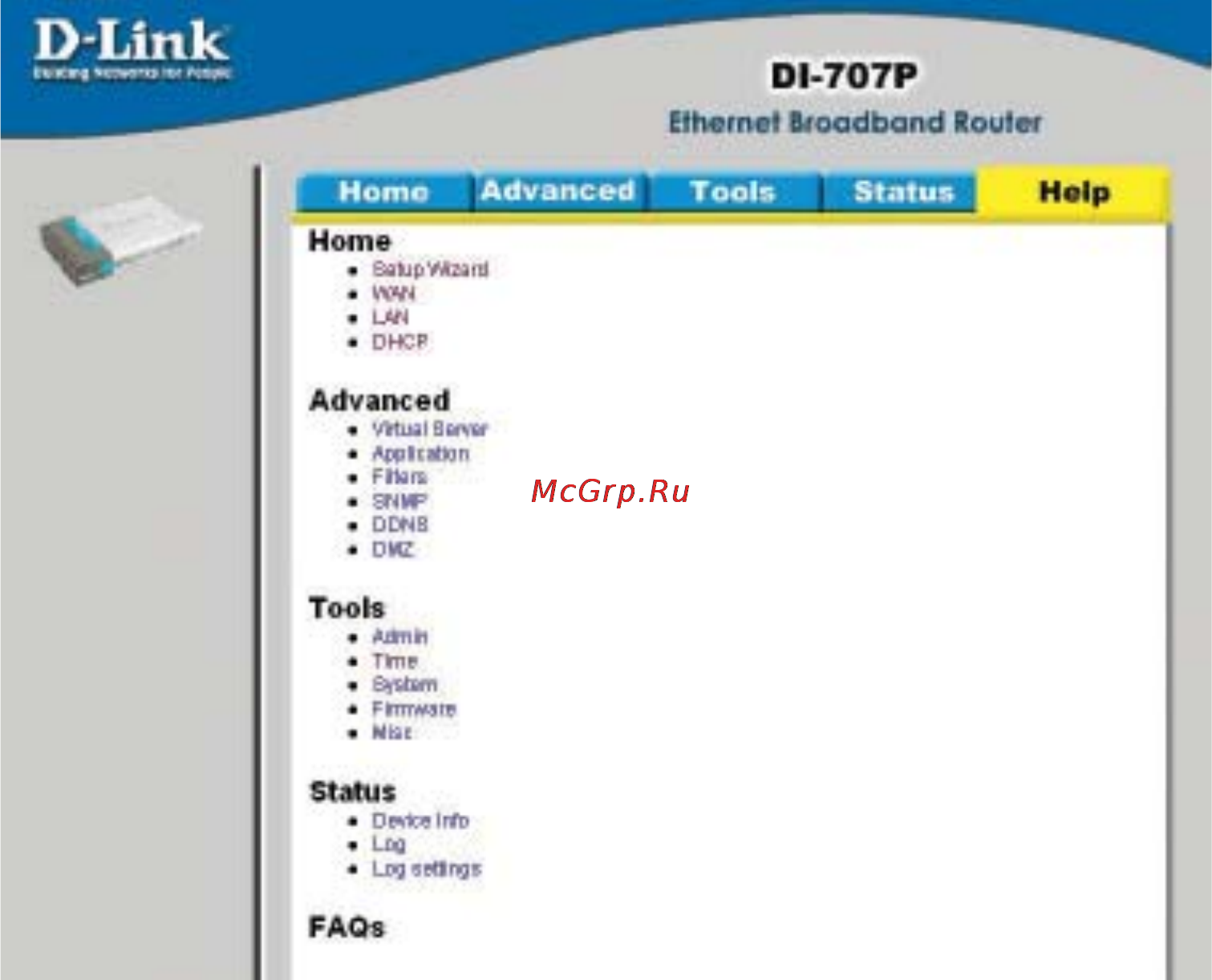 D-Link DI-707P [36/74] Using the configuration menu
