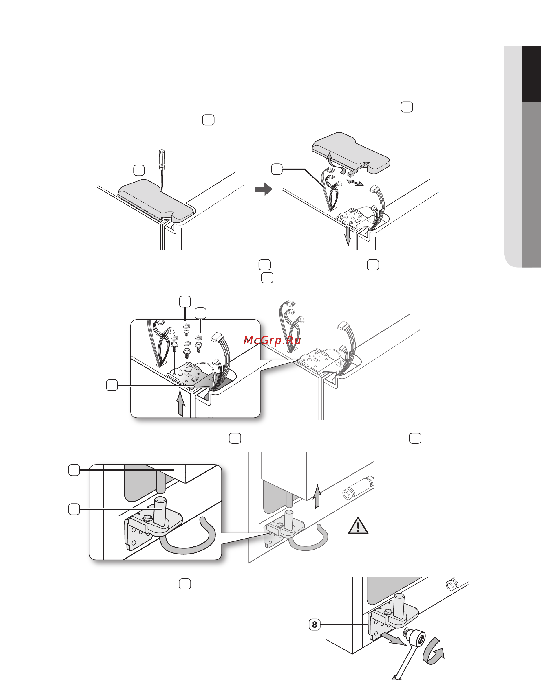 Samsung RSJ1K/J*** [11/40] Установка холодильника side byside