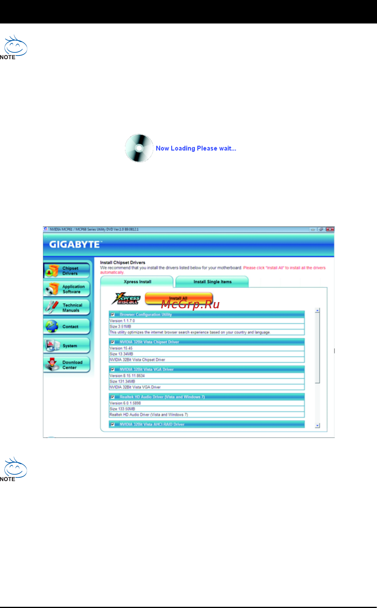 Gigabyte GA-M68M-S2 (rev.1) [53/96] Chapter 3 drivers installation