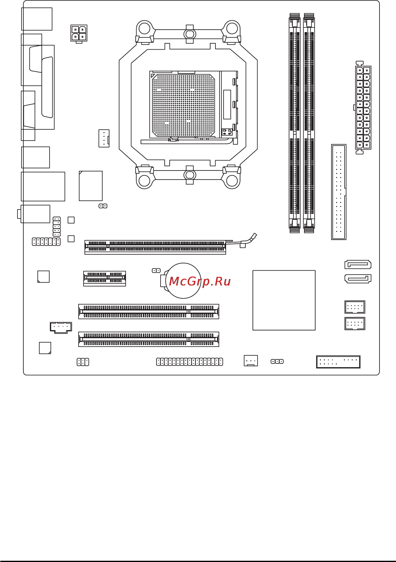 Gigabyte GA-M68M-S2 (rev.1) [7/96] Ga m68m s2 motherboard layout
