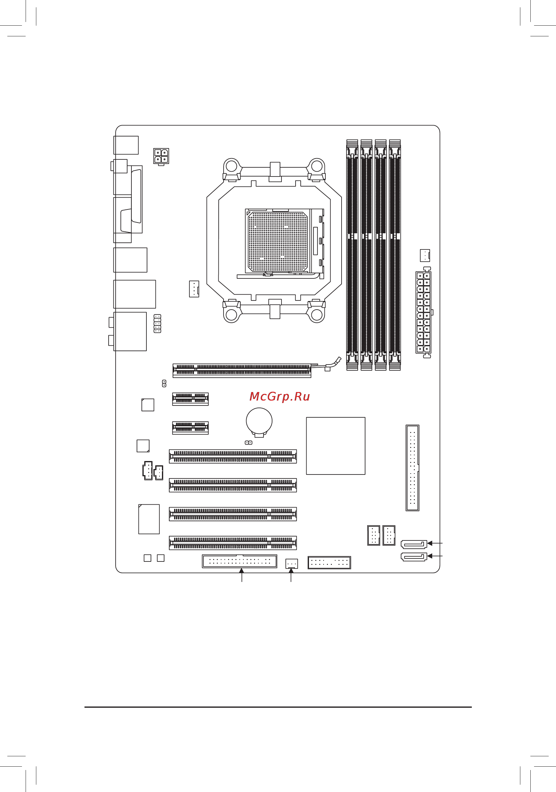 Gigabyte GA-M52LT-D3P (rev.3.0) [7/88] Ga m52lt d3p motherboard layout