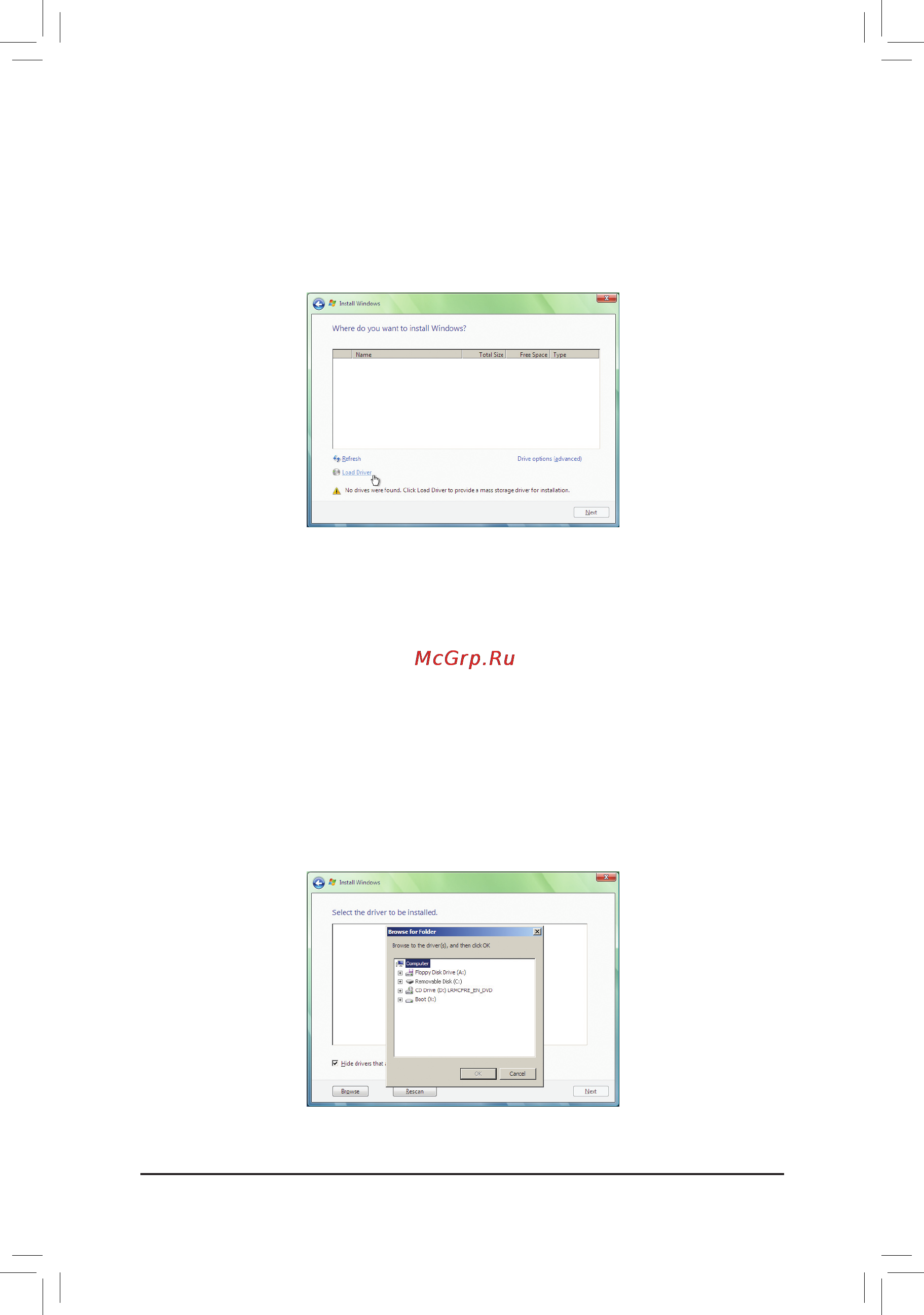 Gigabyte GA-M52LT-D3P (rev.3.0) [72/88] B installing windows vista
