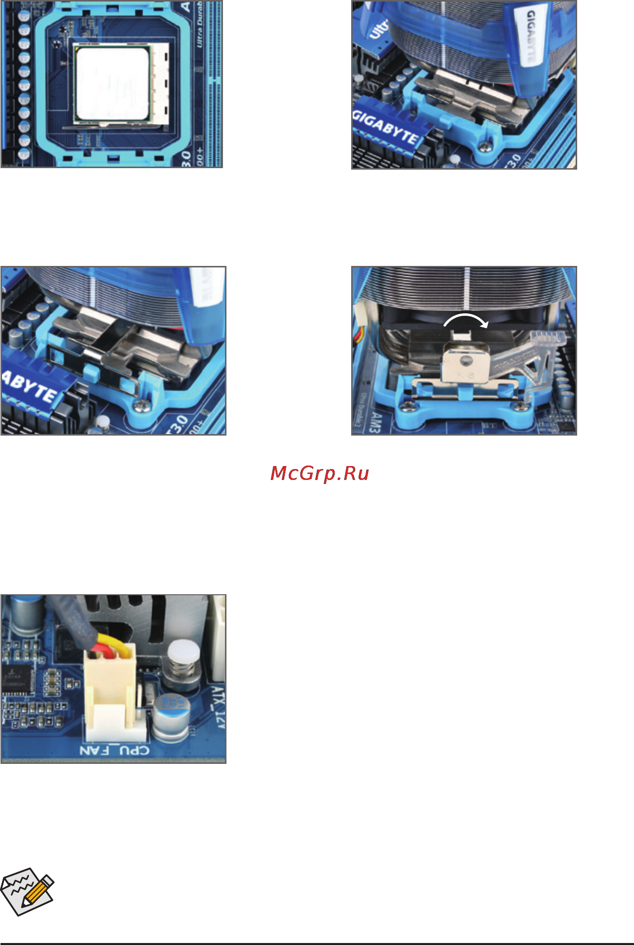 Gigabyte GA-M52LT-D3 (rev.2.3) [14/96] 3 2 installing the cpu cooler