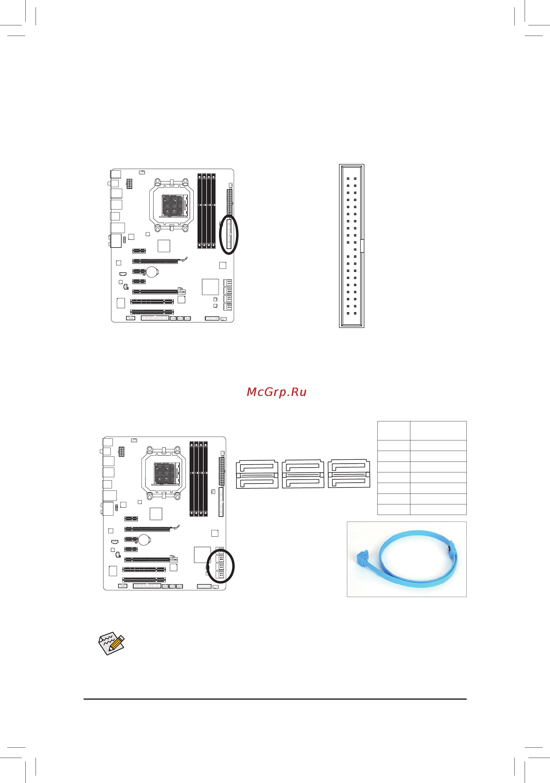 Gigabyte GA-890XA-UD3 (rev.2.0) [19/27] Разъемыsata3_0 1 2 3 4 5 пропускнаяспособностьsata интерфейса6гбит с