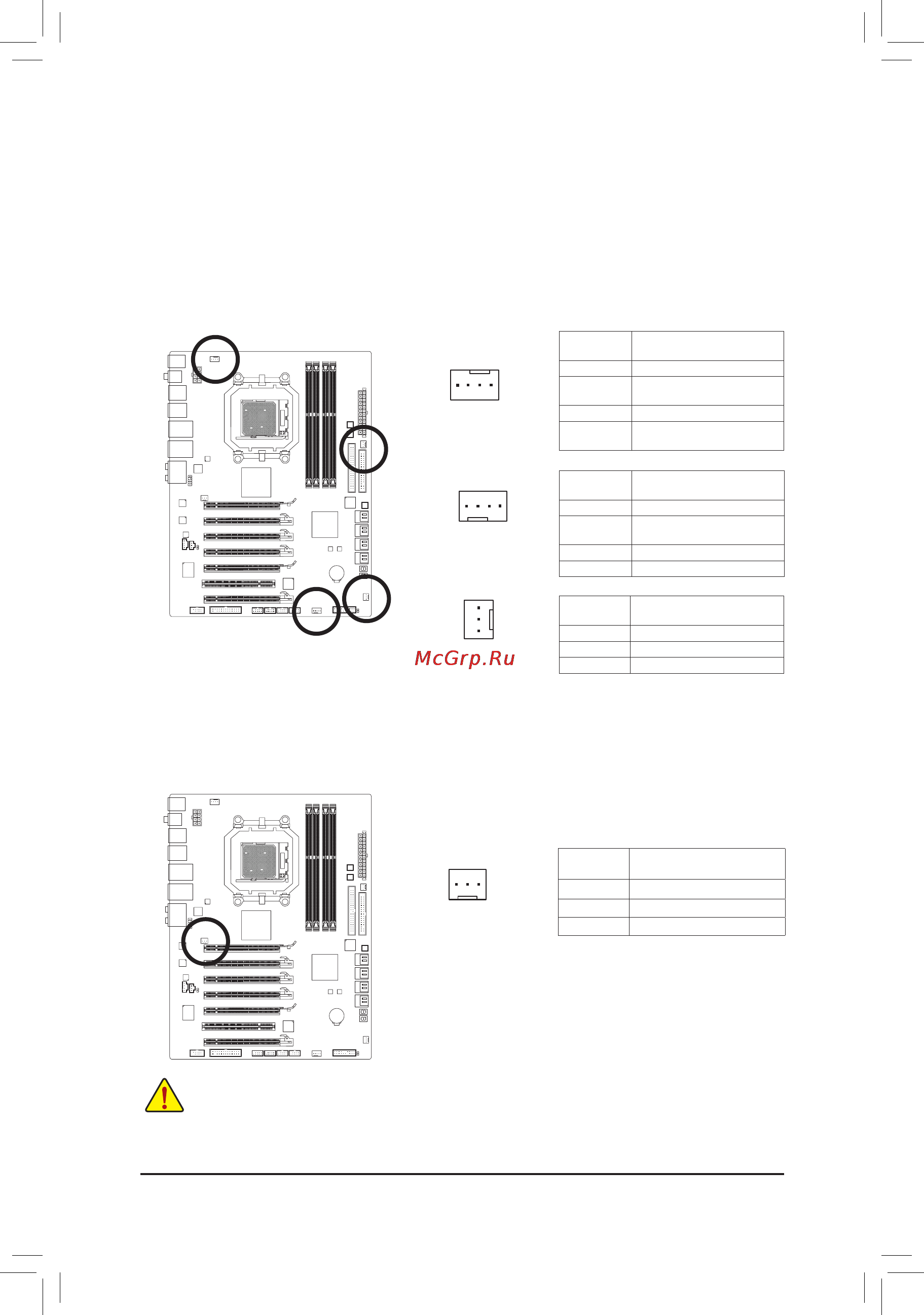 Gigabyte GA-890FXA-UD7 (rev.2.1) [20/30] 4 5 cpu_fan sys_fan1 sys_fan2 pwr_fan разъемы для подключения