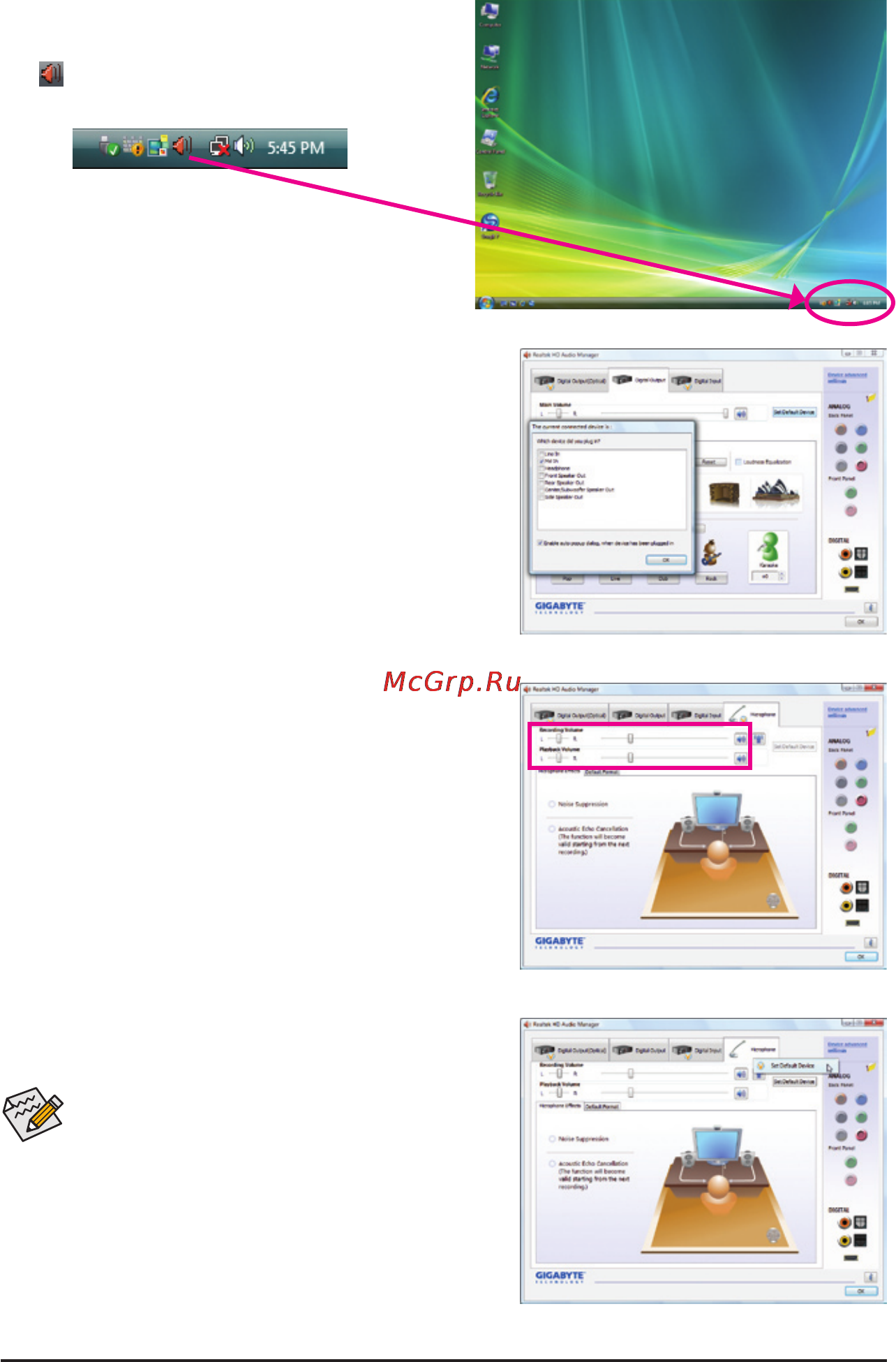 Gigabyte GA-880GMA-UD2H (rev.2.1) [96/112] 2 4 configuring microphone recording