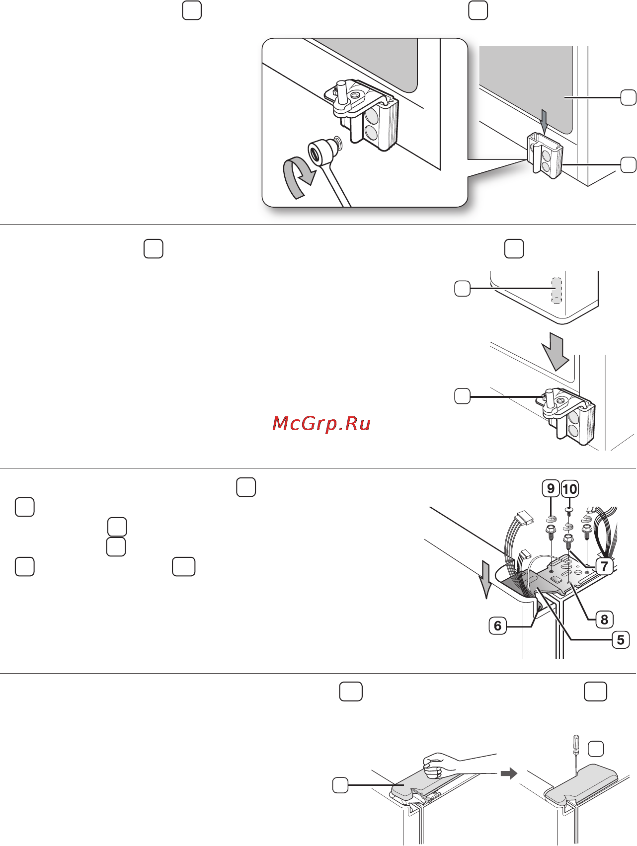 Samsung RSH-1 NTIS [14/42] Установка дверцы холодильной камеры