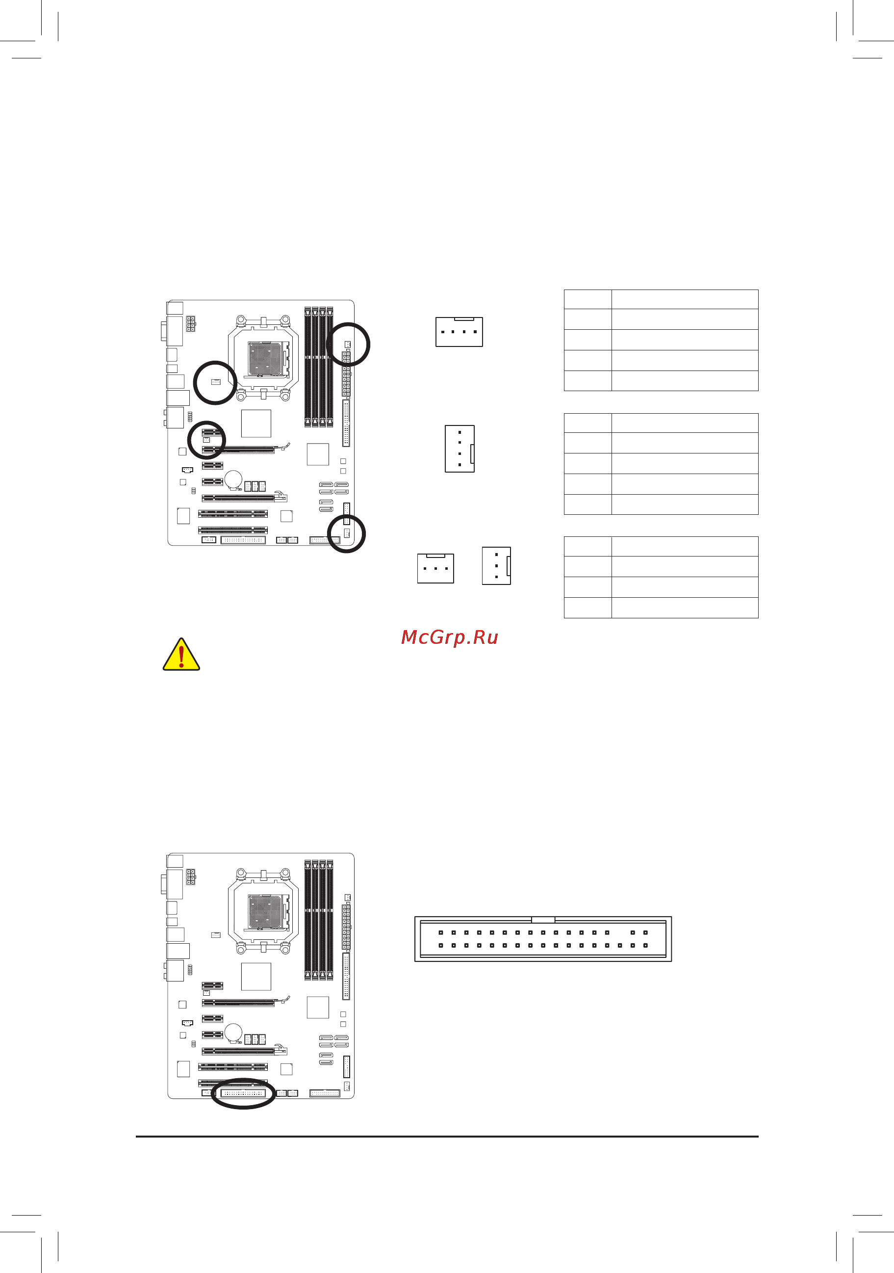 Gigabyte GA-880G-UD3H (rev.1.x) [25/104] 4 5 cpu_fan sys_fan1 sys_fan2 pwr_fan fan headers