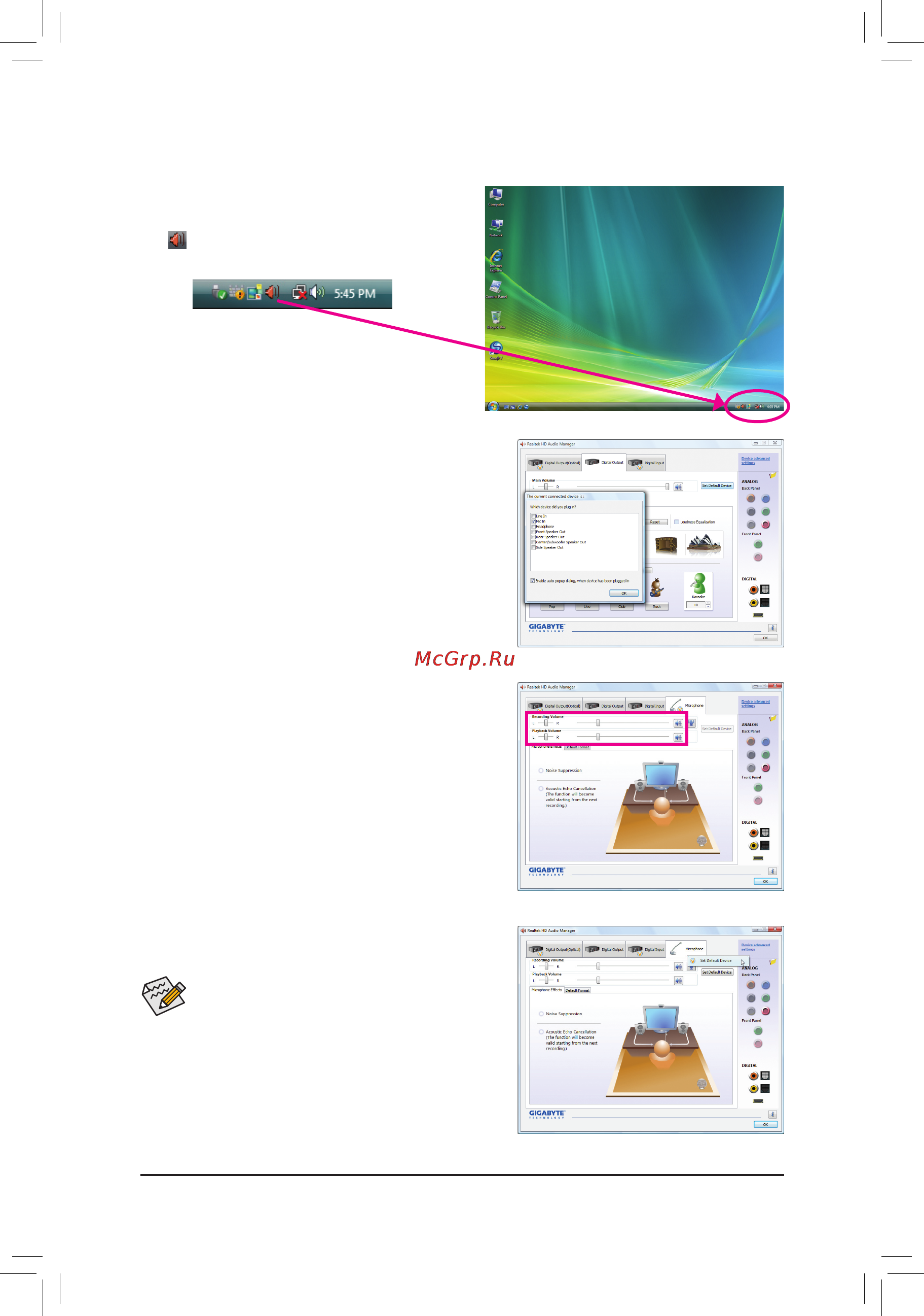 Gigabyte GA-880G-UD3H (rev.1.x) [94/104] 2 4 configuring microphone recording