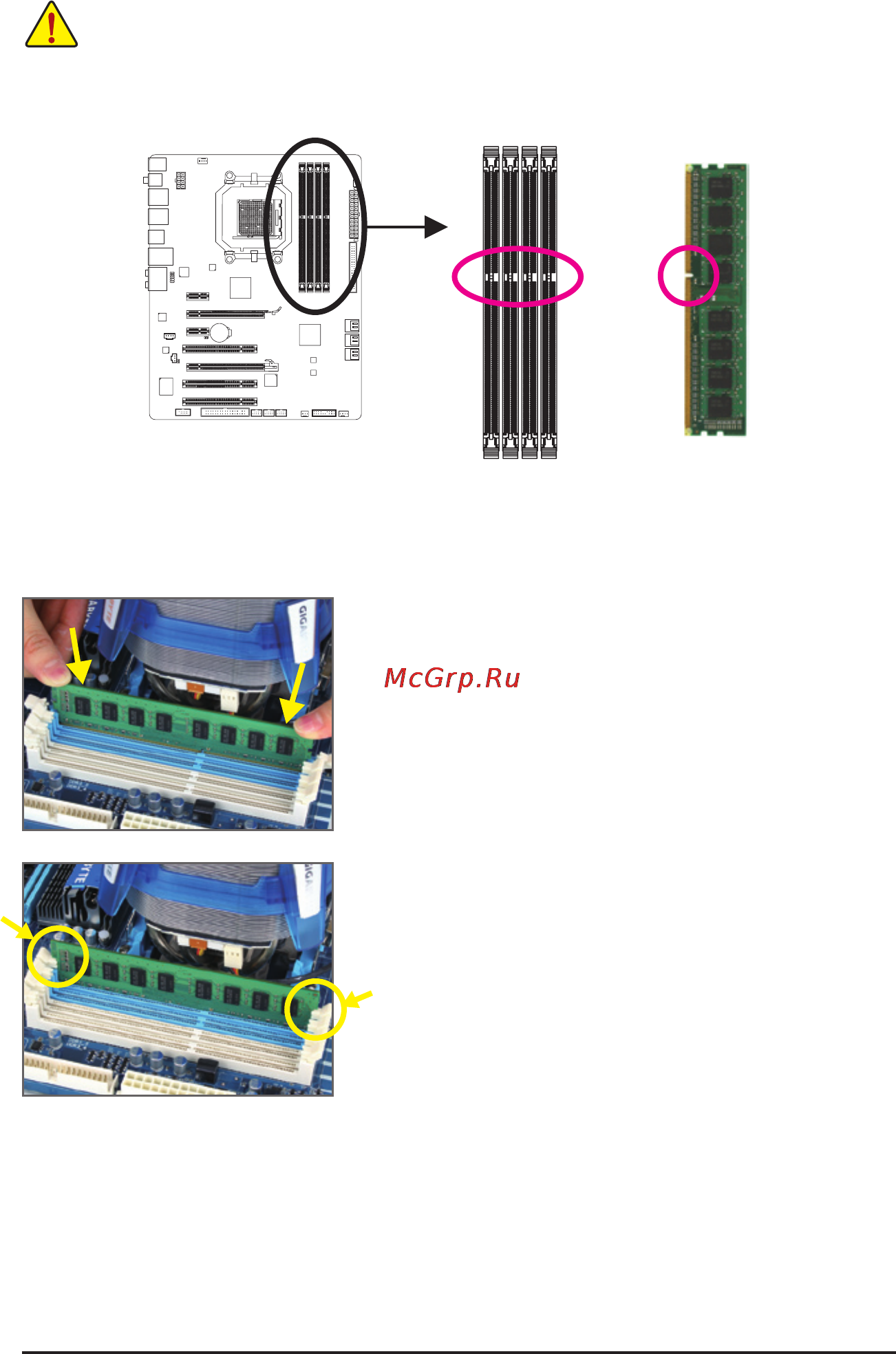 Gigabyte GA-790XT-USB3 (rev.1) [17/112] 4 2 installing a memory